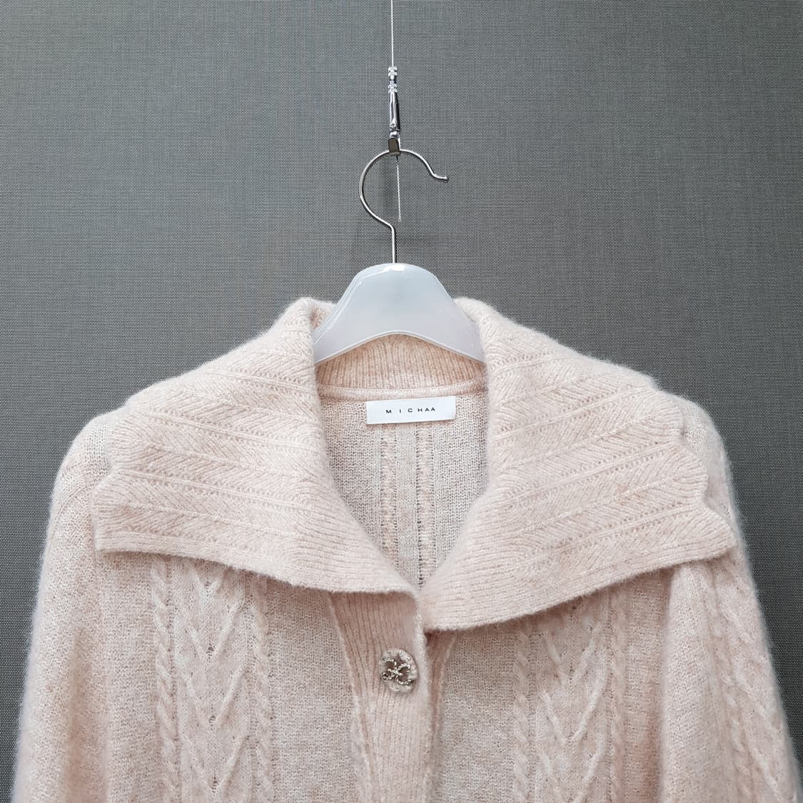 미샤 2022 와이드카라 울혼방 원피스 S사이즈 상품이미지4