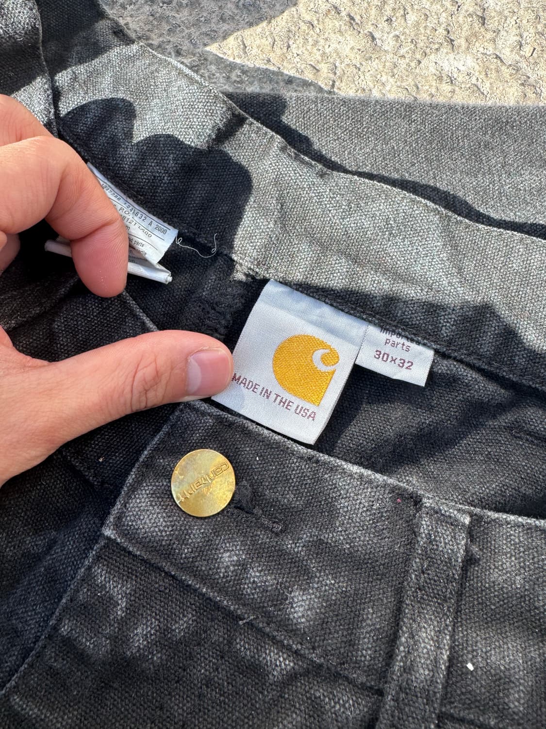 90‘s 칼하트 USA 더블니 B01 워크팬츠 B124 상품이미지5