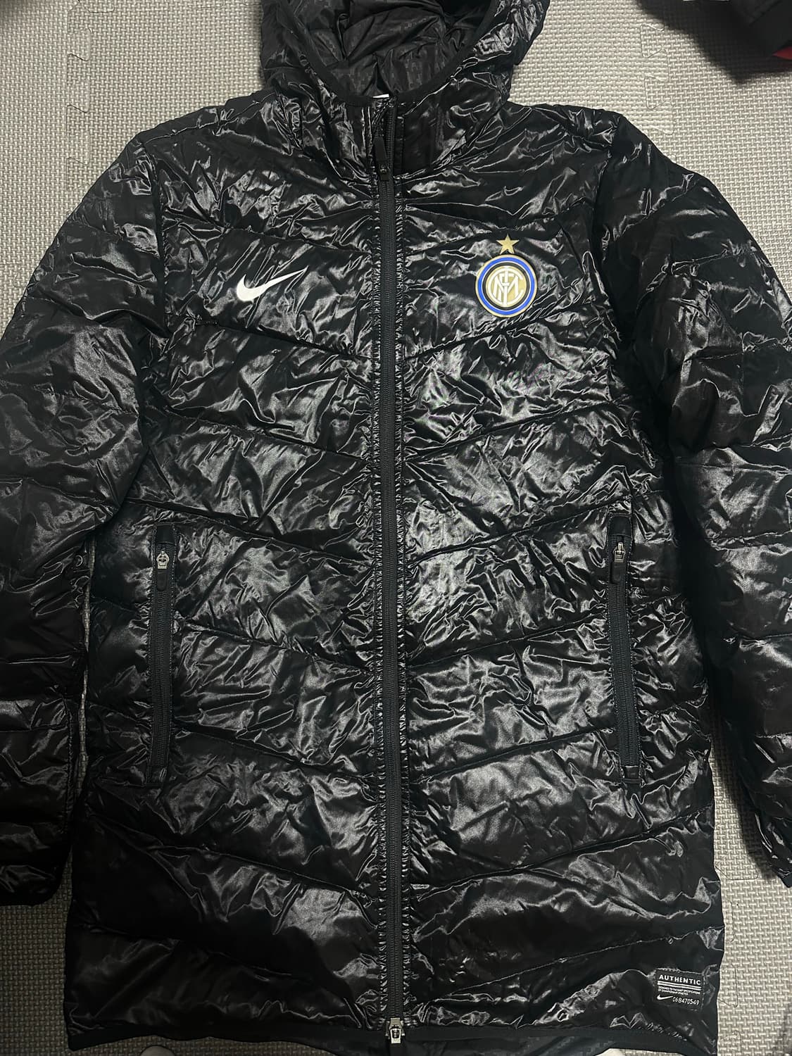 나이키 새상품급 인터밀란 한정라인 롱패딩 95 상품이미지1