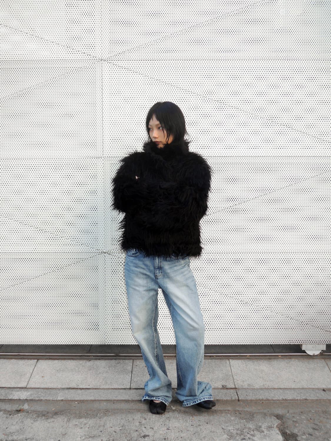 VEINING 베이닝 3-way 헤어리 무스탕 자켓 상품이미지3