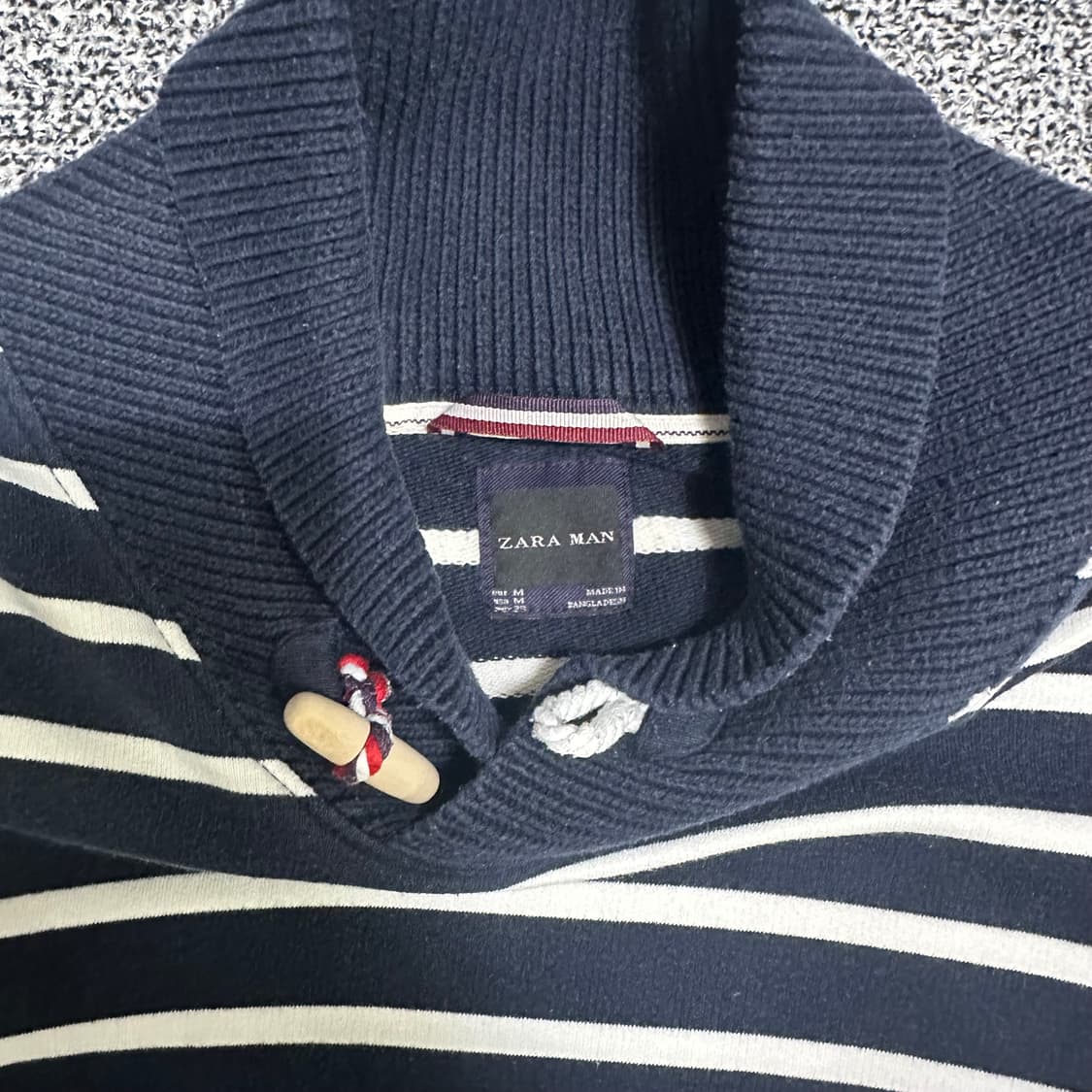 (M) 자라 스트라이프 니트 긴팔티 상품이미지2