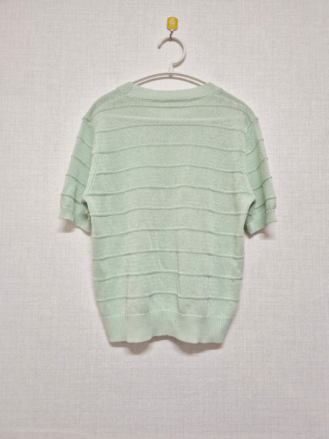 민트색 반팔 니트 티셔츠 상품이미지2