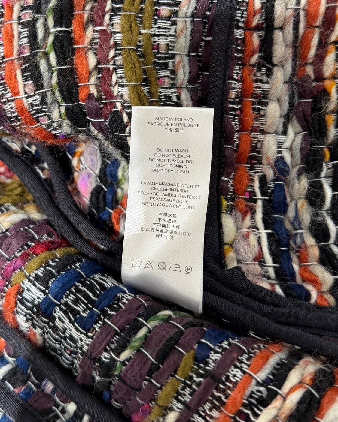 이로 멀티컬러 트위드 울 블렌드 자켓 상품이미지10