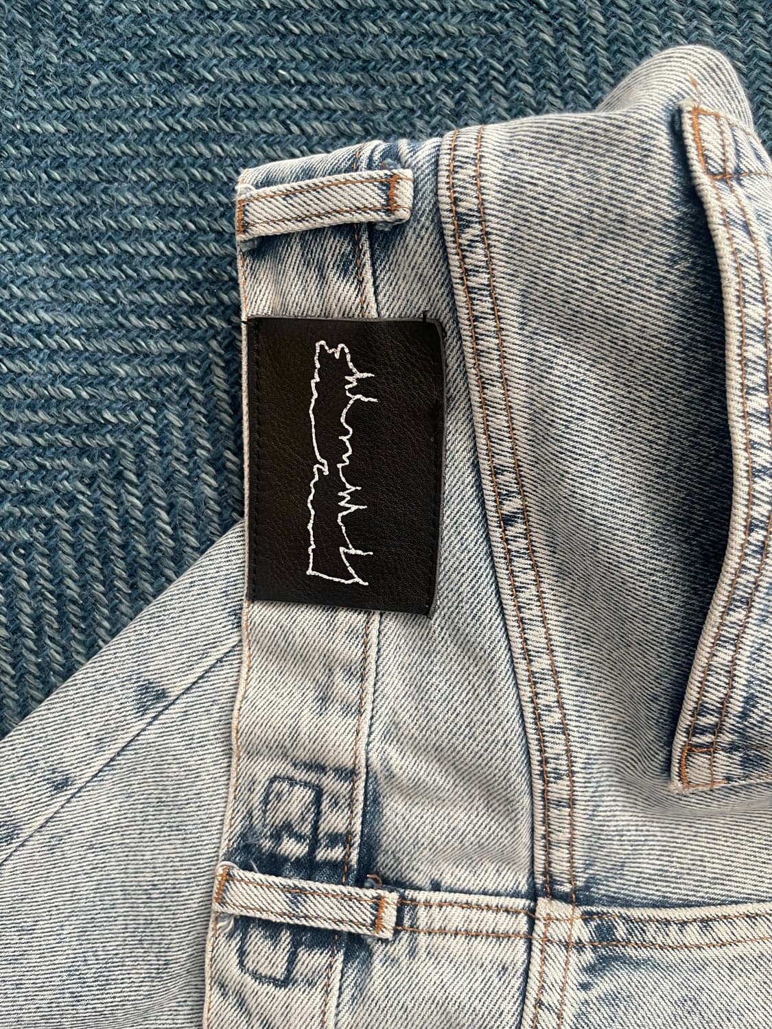 (32) 퍼킹어썸 배기진 연청 데님 상품이미지3