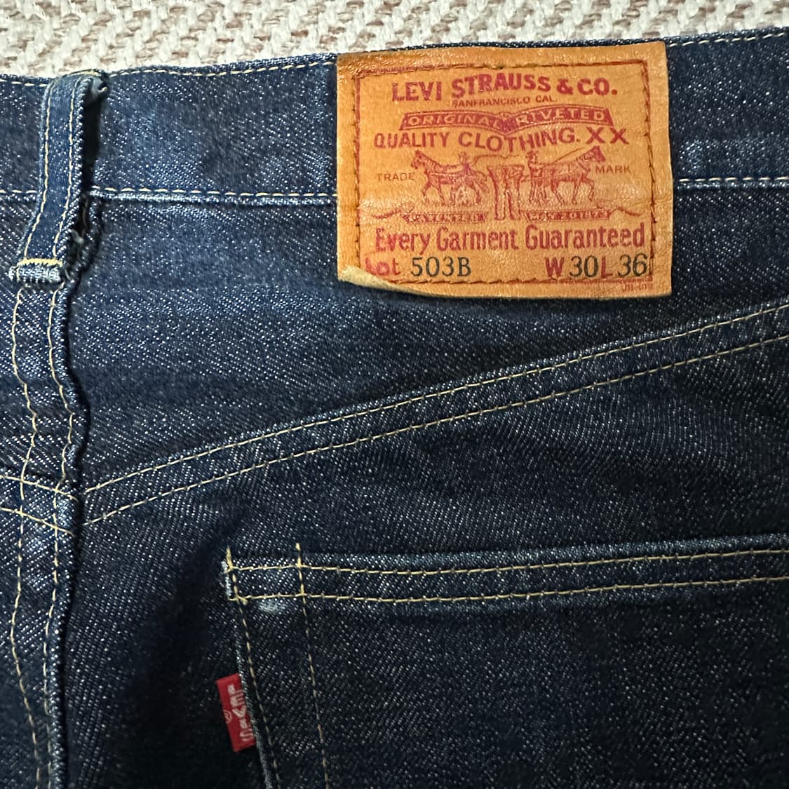 LEVI'S 503B 90's japan selvedge jeans 상품이미지3