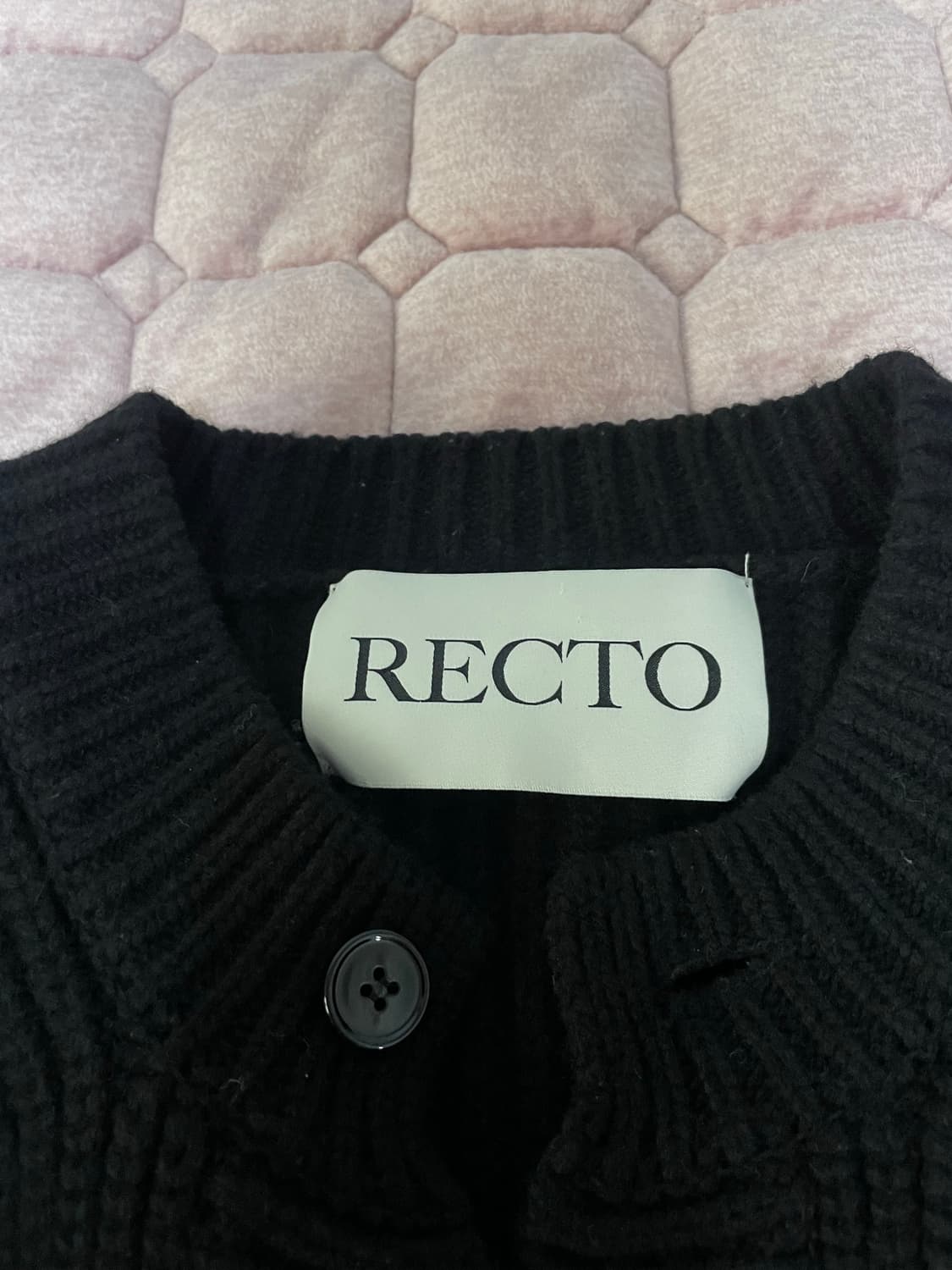(M사이즈)렉토 청키 울 크롭 가디건 판매해요 상품이미지2