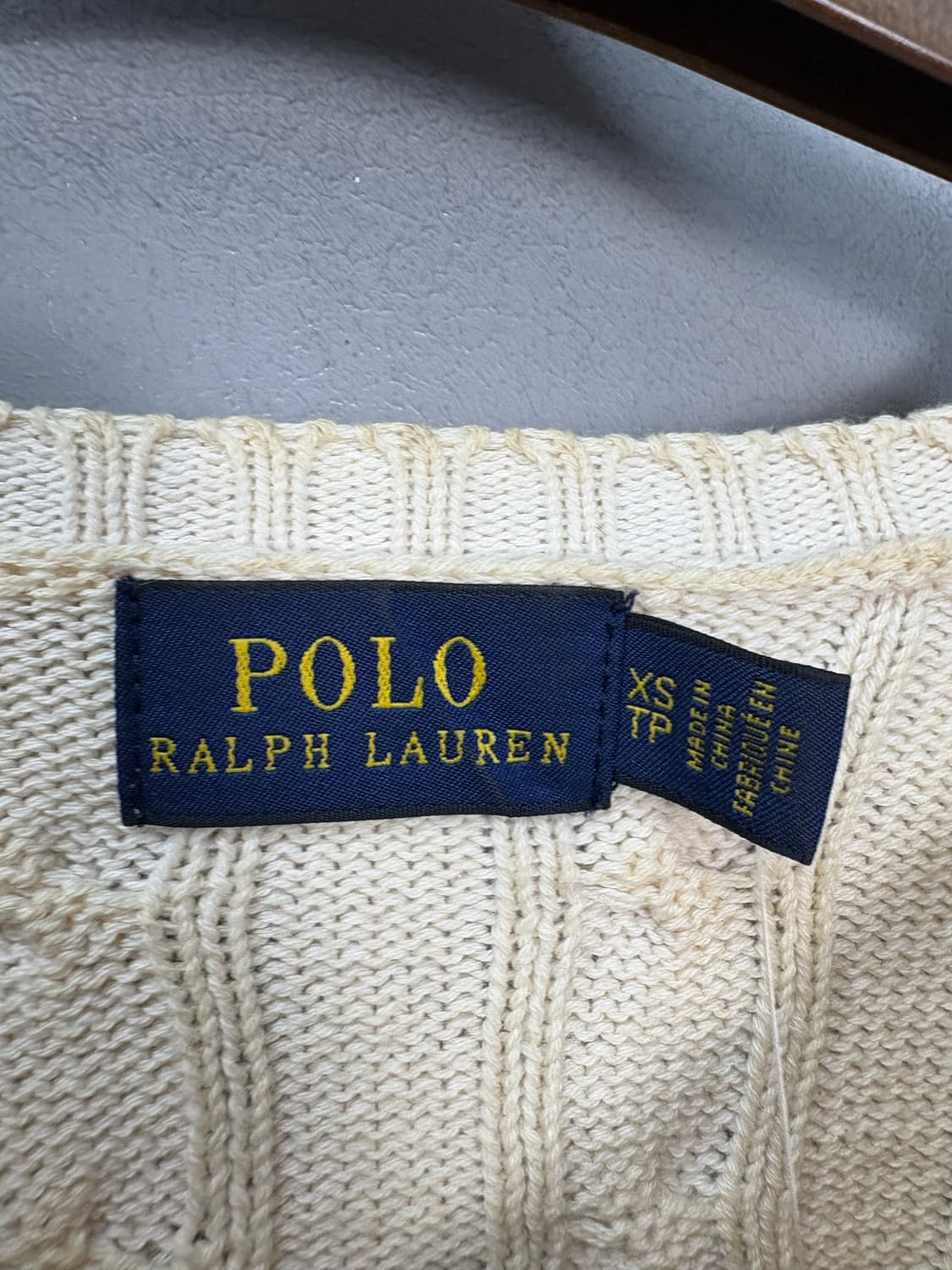 폴로랄프로렌 케이블 니트코튼 브이넥 스웨터 A3101 상품이미지9