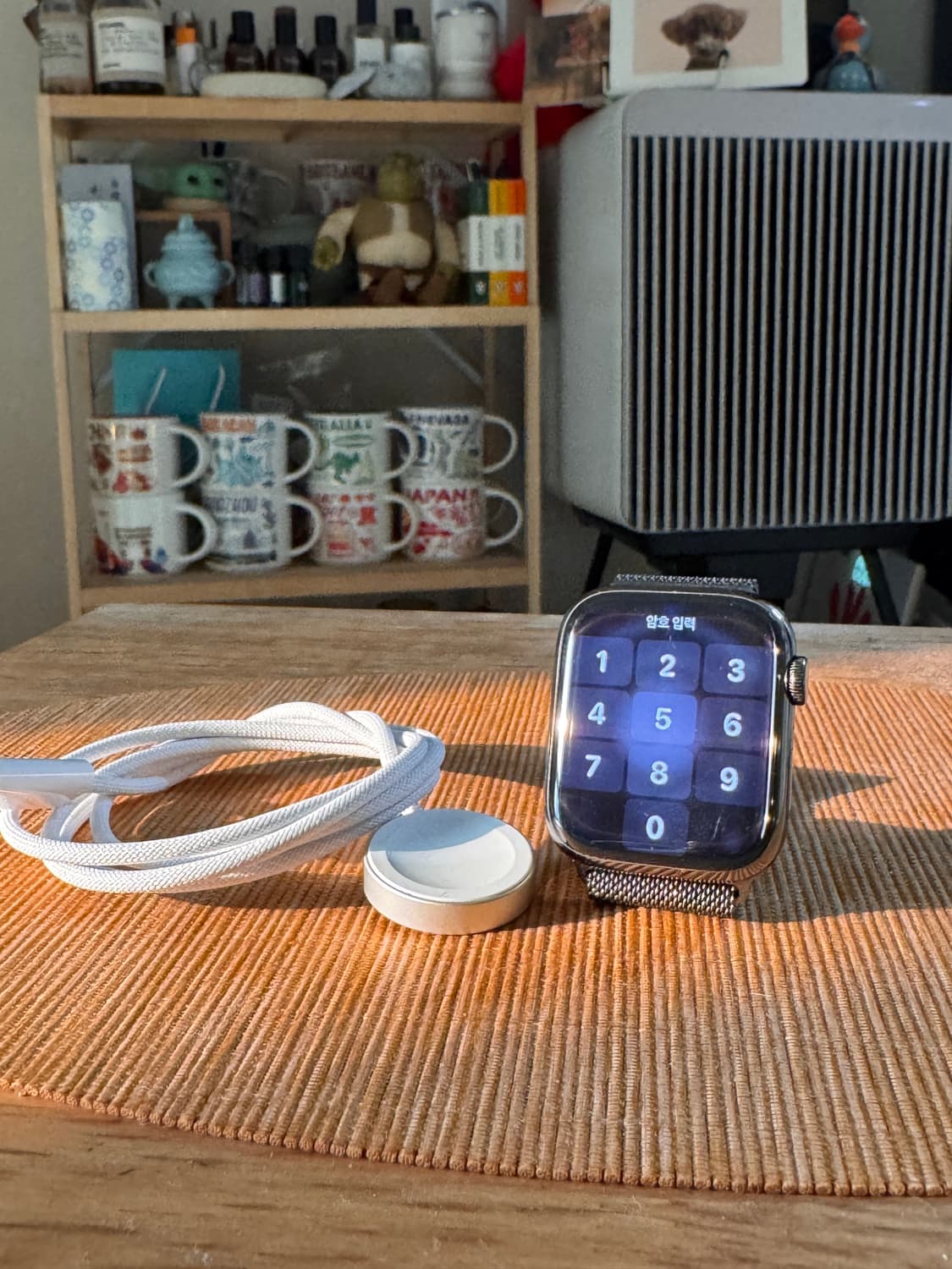 애플워치 7 셀룰러 스테인리스/스페이스그레이 45mm/밀레니즈루프 상품이미지1