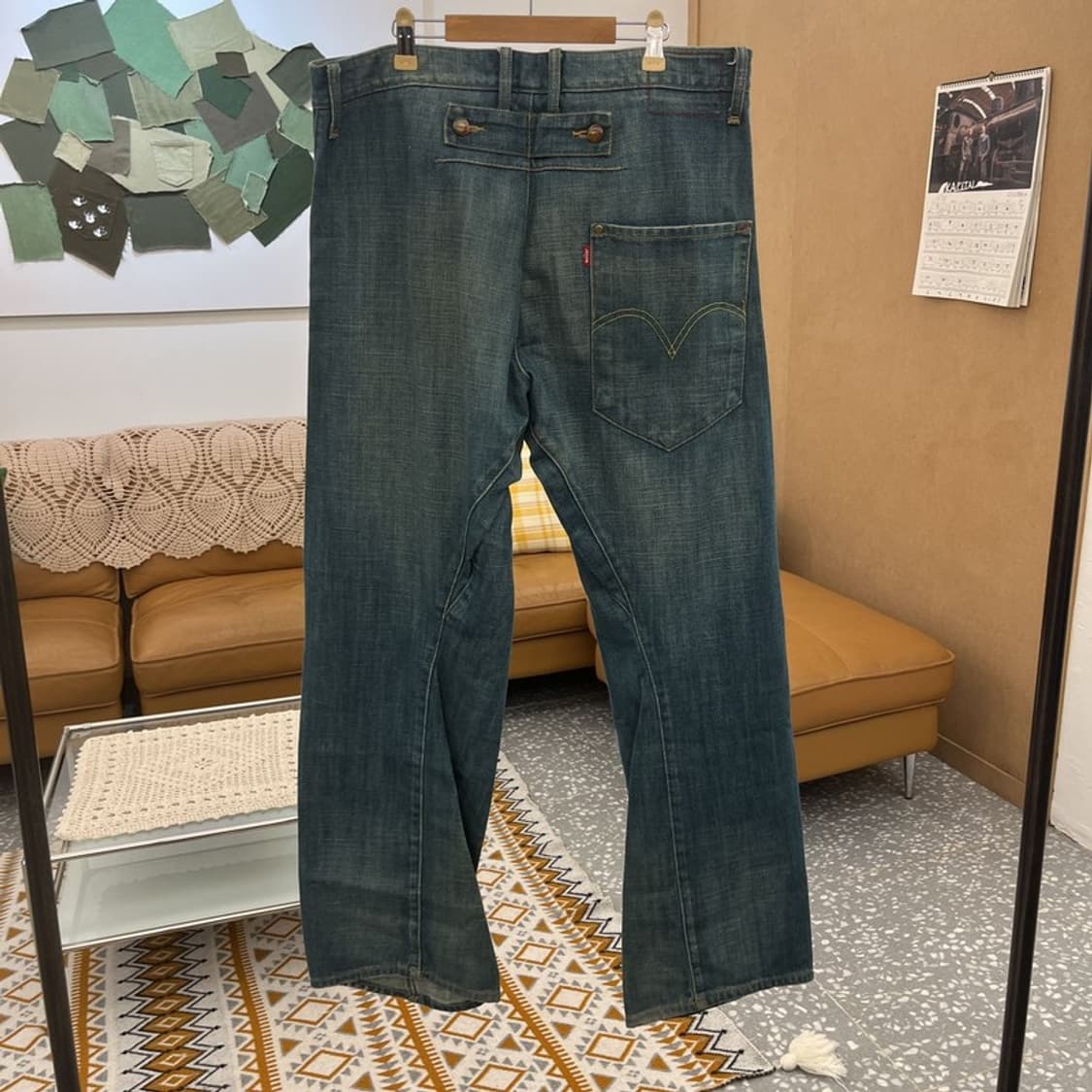 리바이스 엔지니어드진 레트로 빈티지 워싱 데님팬츠 34인치 C10562 상품이미지4