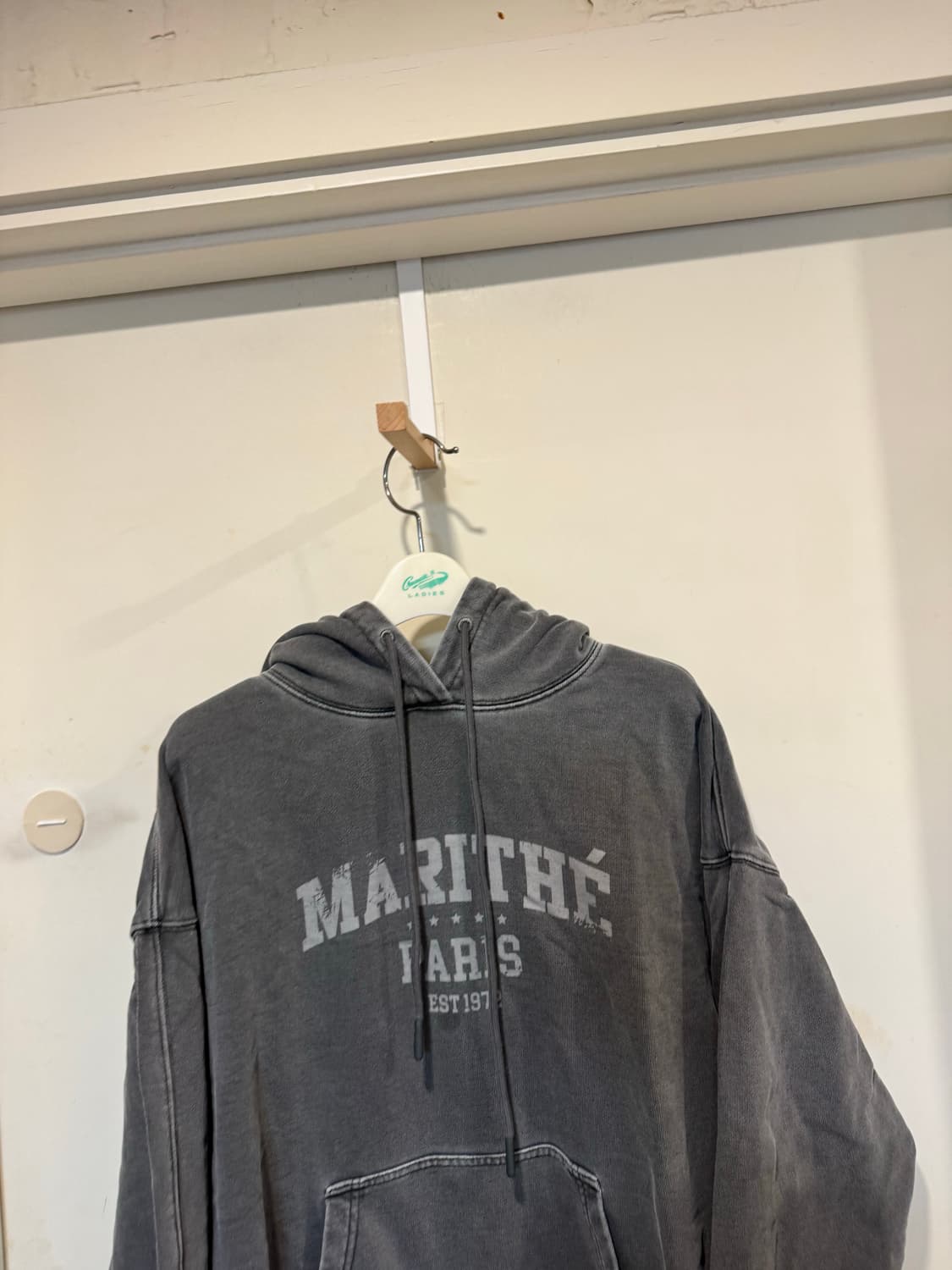 마리떼프랑소와저버 오버다이드 빈티지 아치 로고 후디 상품이미지5