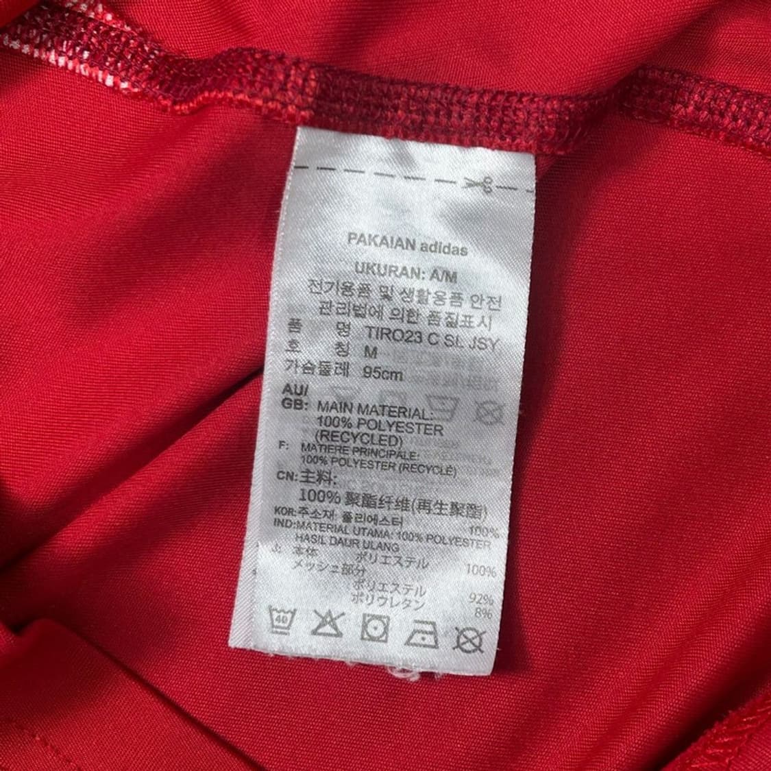 ADIDAS 레드 슬리브리스 M 상품이미지6
