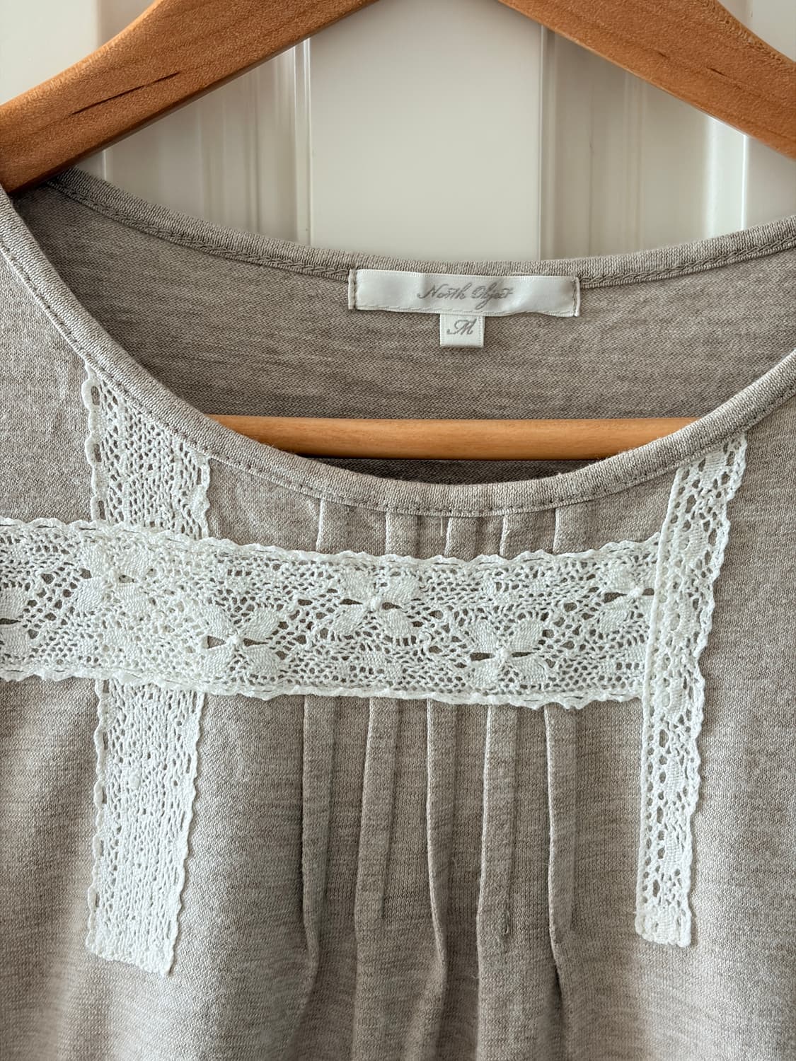 North object 빈티지 레이스 티셔츠 레이어드 상품이미지3