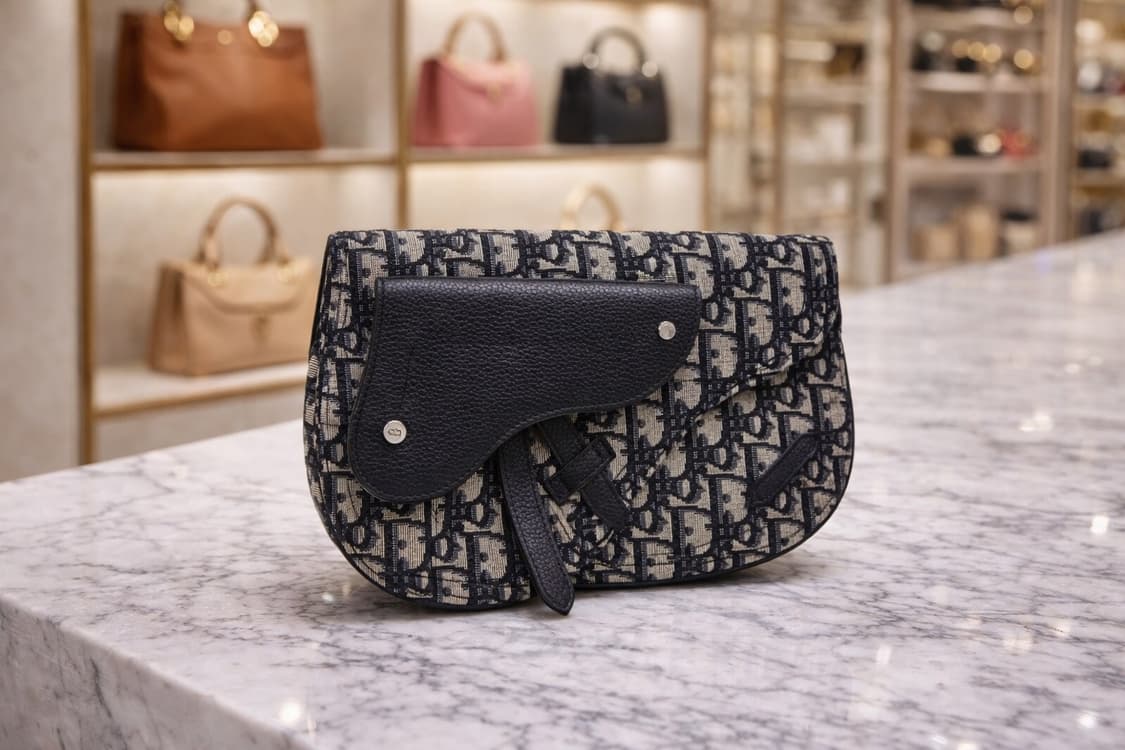 [S급] 디올 오블리크 새들 미니 파우치 크로스백 판매합니다!!! 상품이미지1