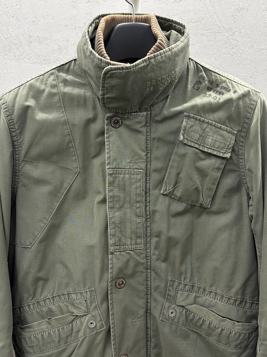 G-STAR 지스타 밀리터리 야상 자켓 M 상품이미지3