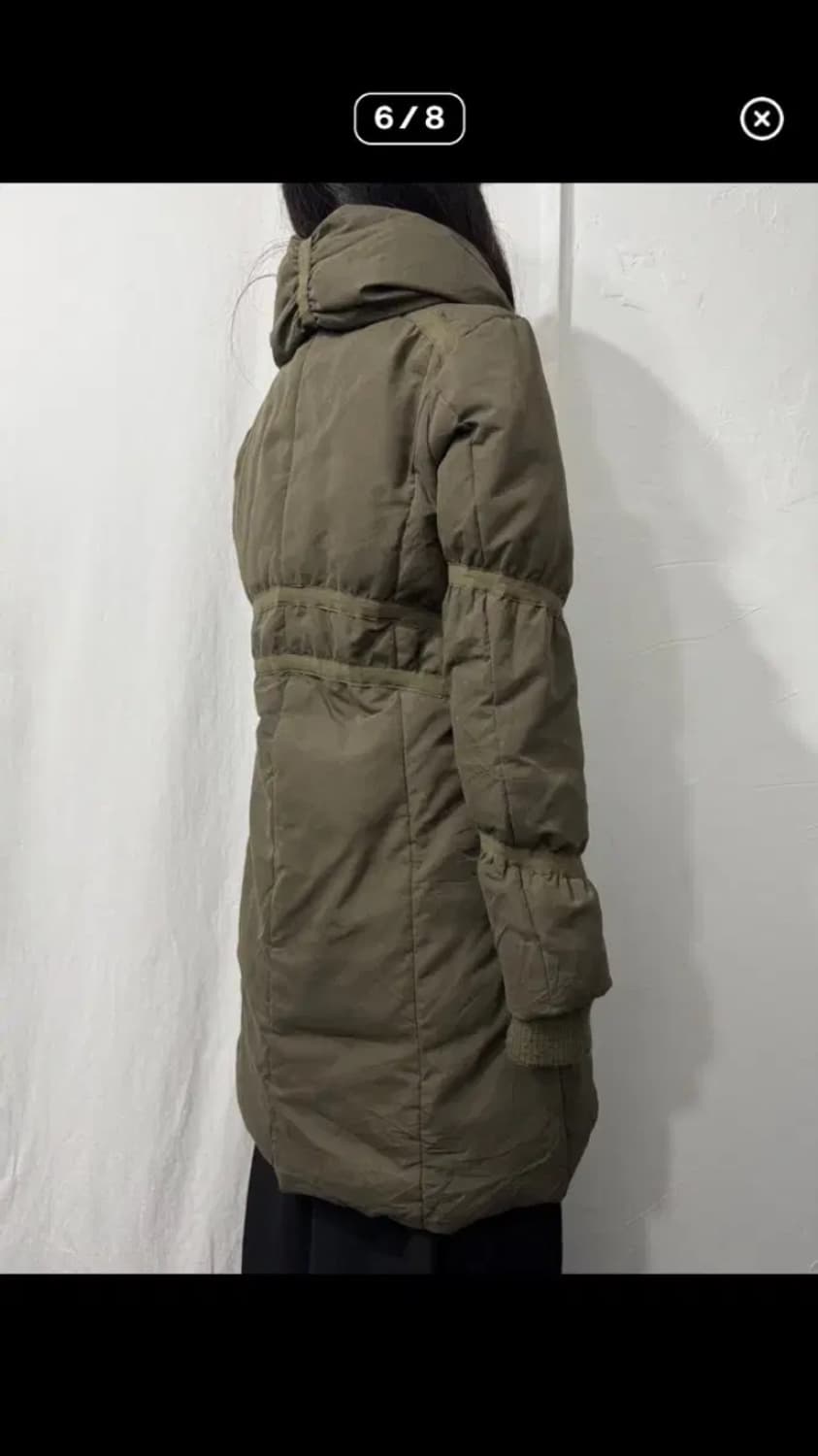 빈티지 카키 패딩 상품이미지6