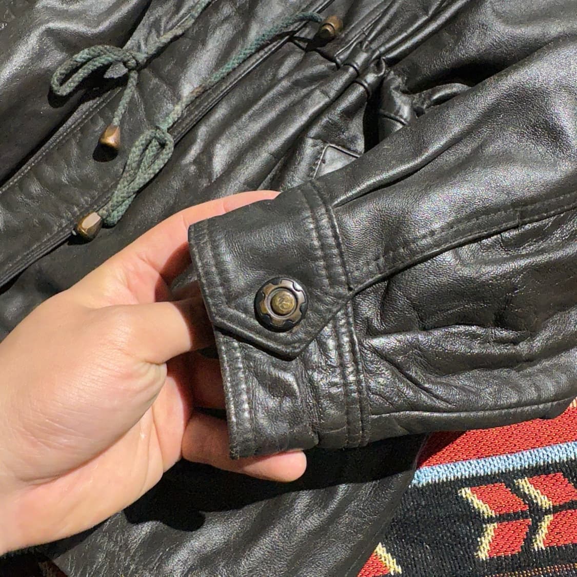 빈티지 양가죽100% 코트 레더자켓 상품이미지5