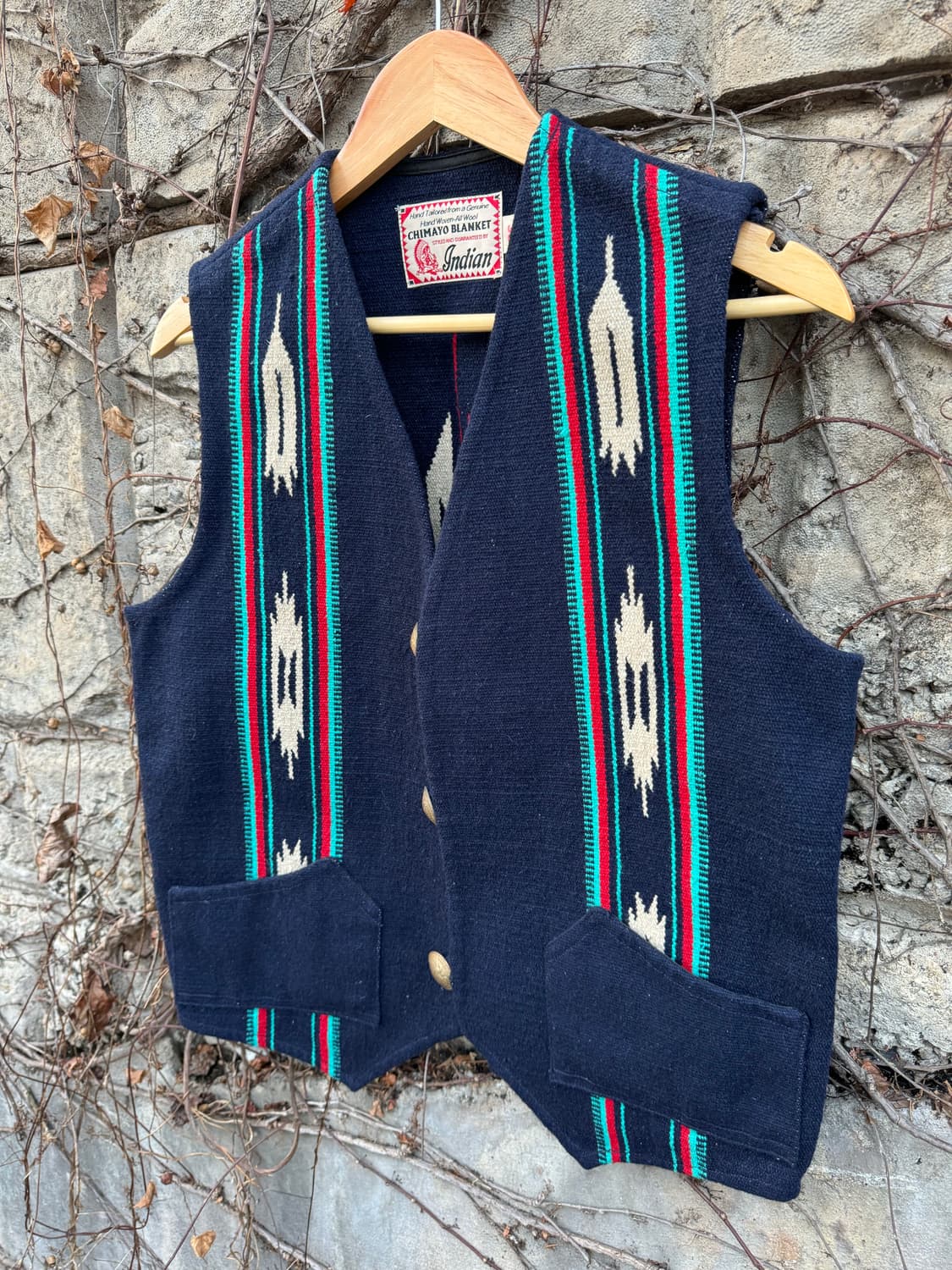 인디언 모터사이클 오르테가 치마요 베스트 나바호 웨스턴 조끼 38 상품이미지3