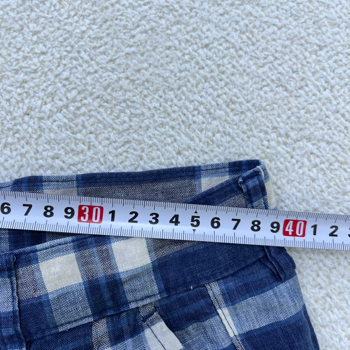 82 리 린넨 체크 반바지 0331M 상품이미지5