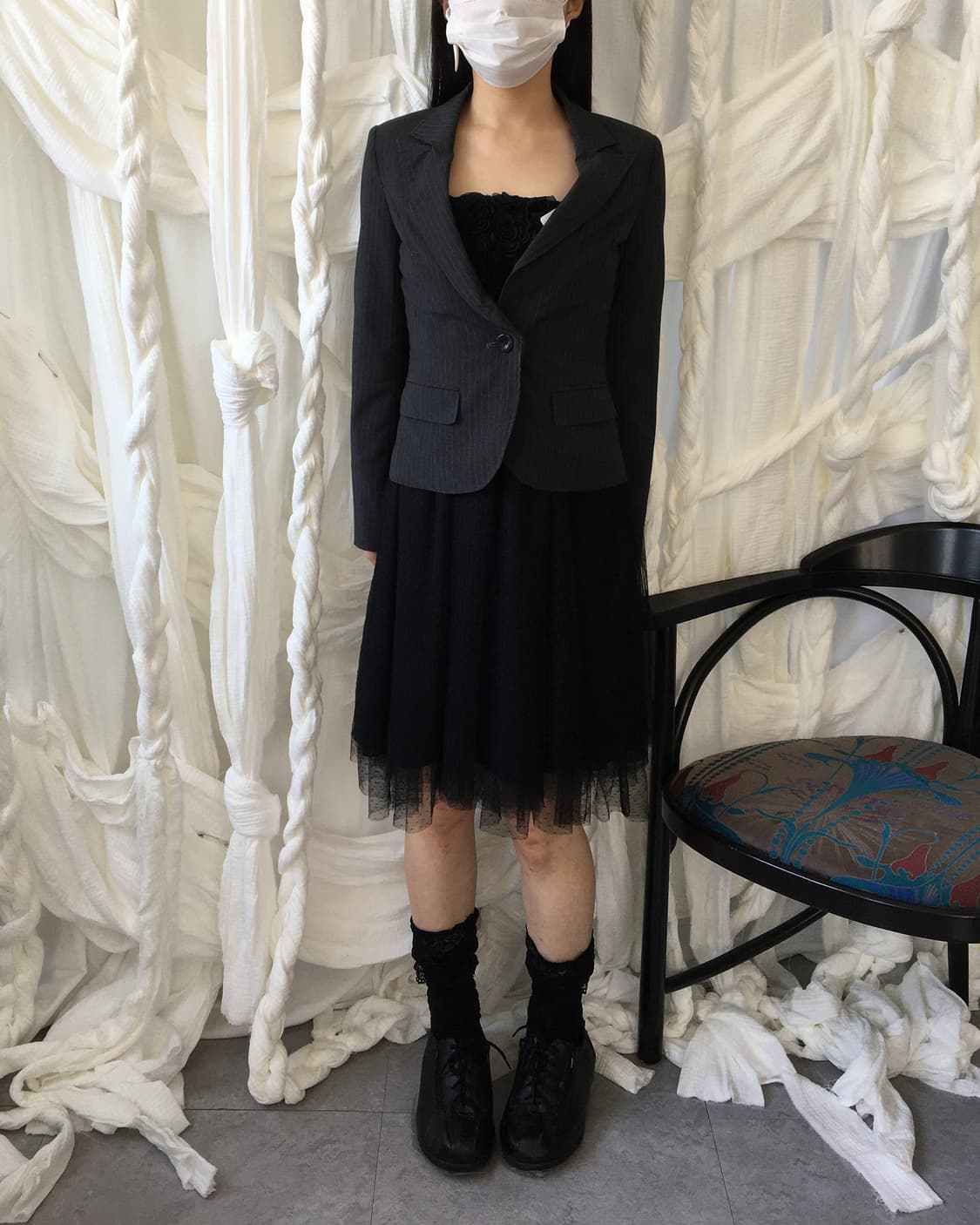 Cecil Mcbee stripe pattern jacket set up 상품이미지9