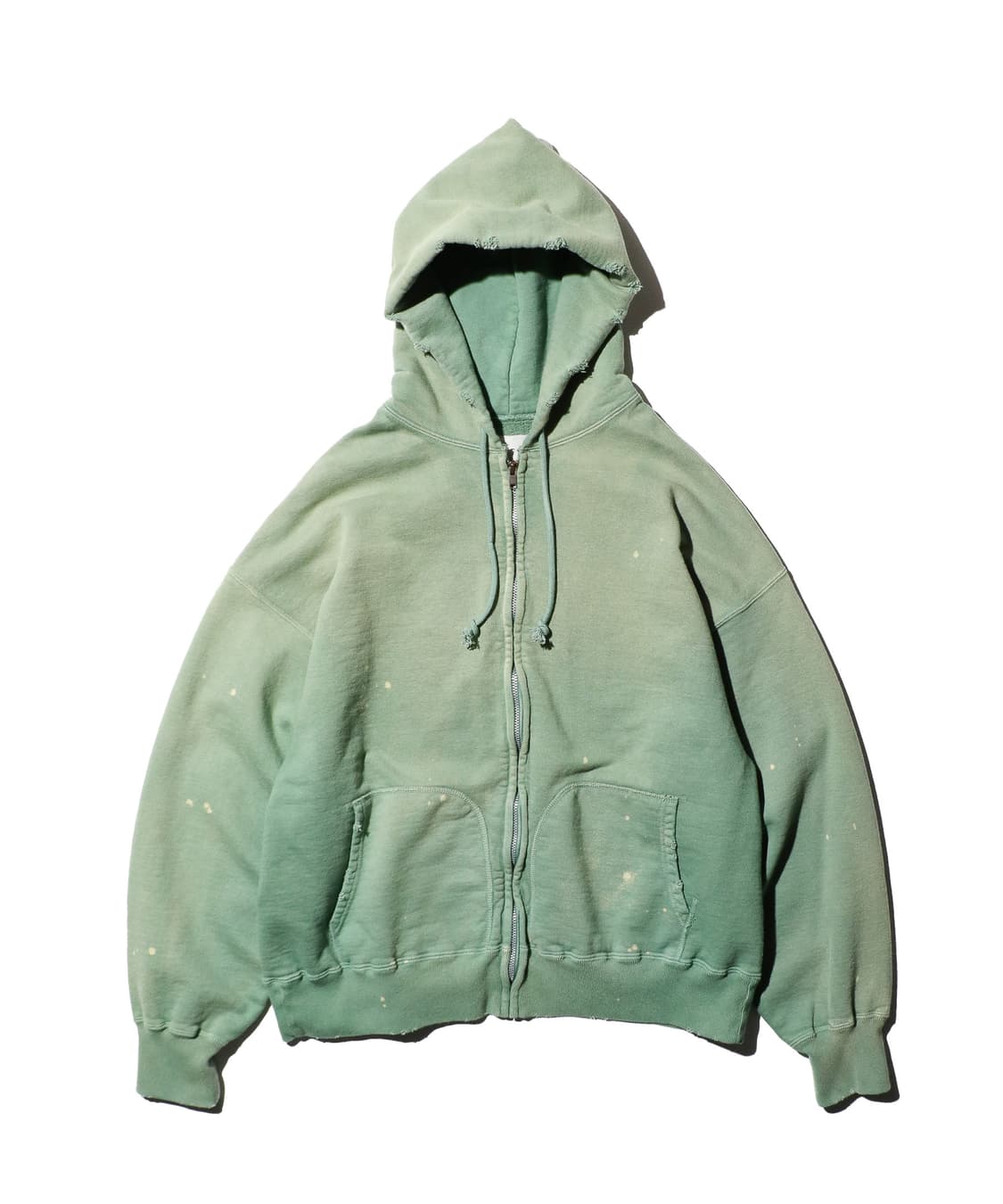 BOWWOW 바우와우 후드 집업 그린 에이징 XL사이즈 판매합니다 상품이미지1