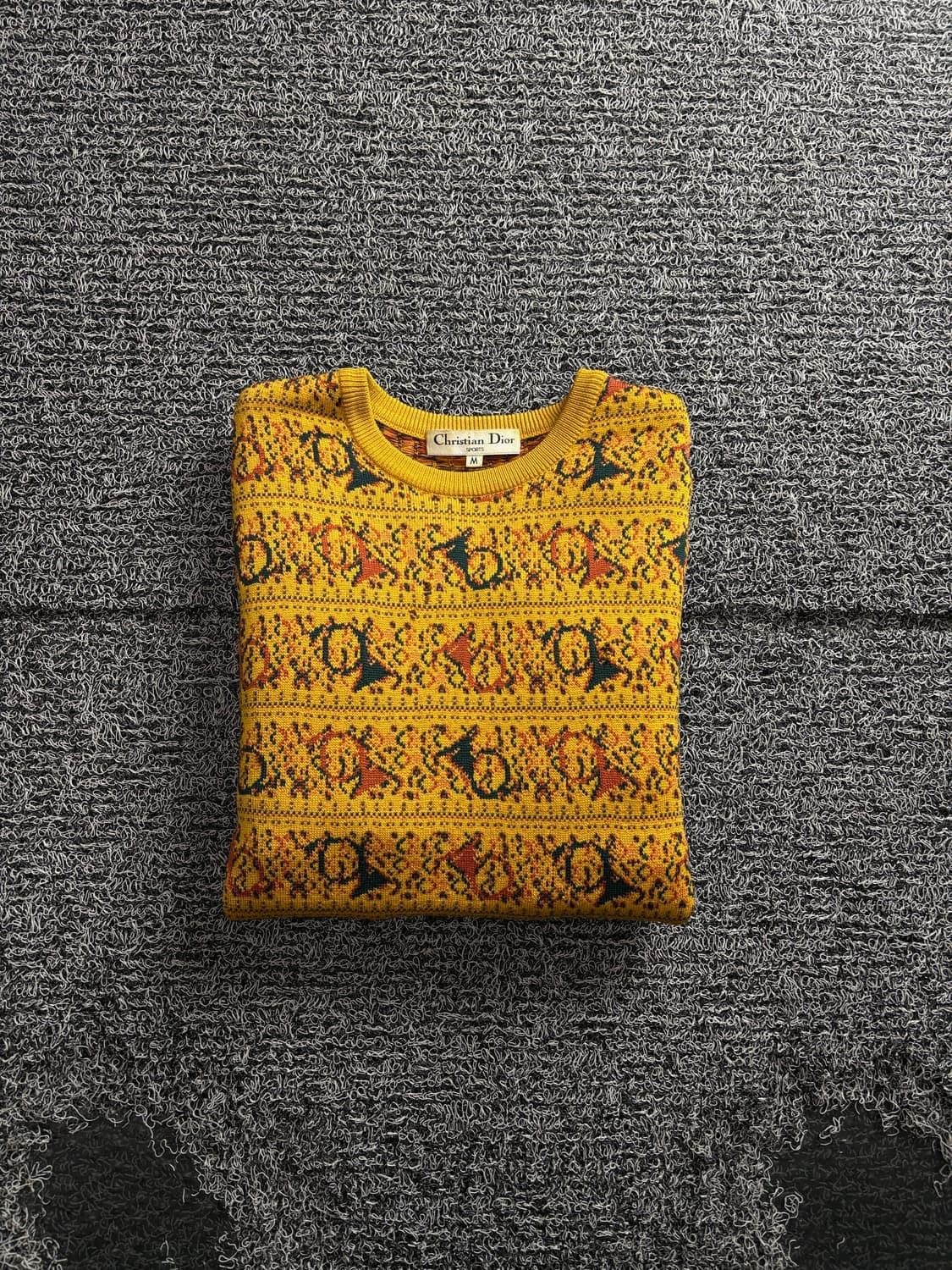 90s 크리스찬 디올 아카이브 자카드 패턴 울니트 3558 상품이미지1