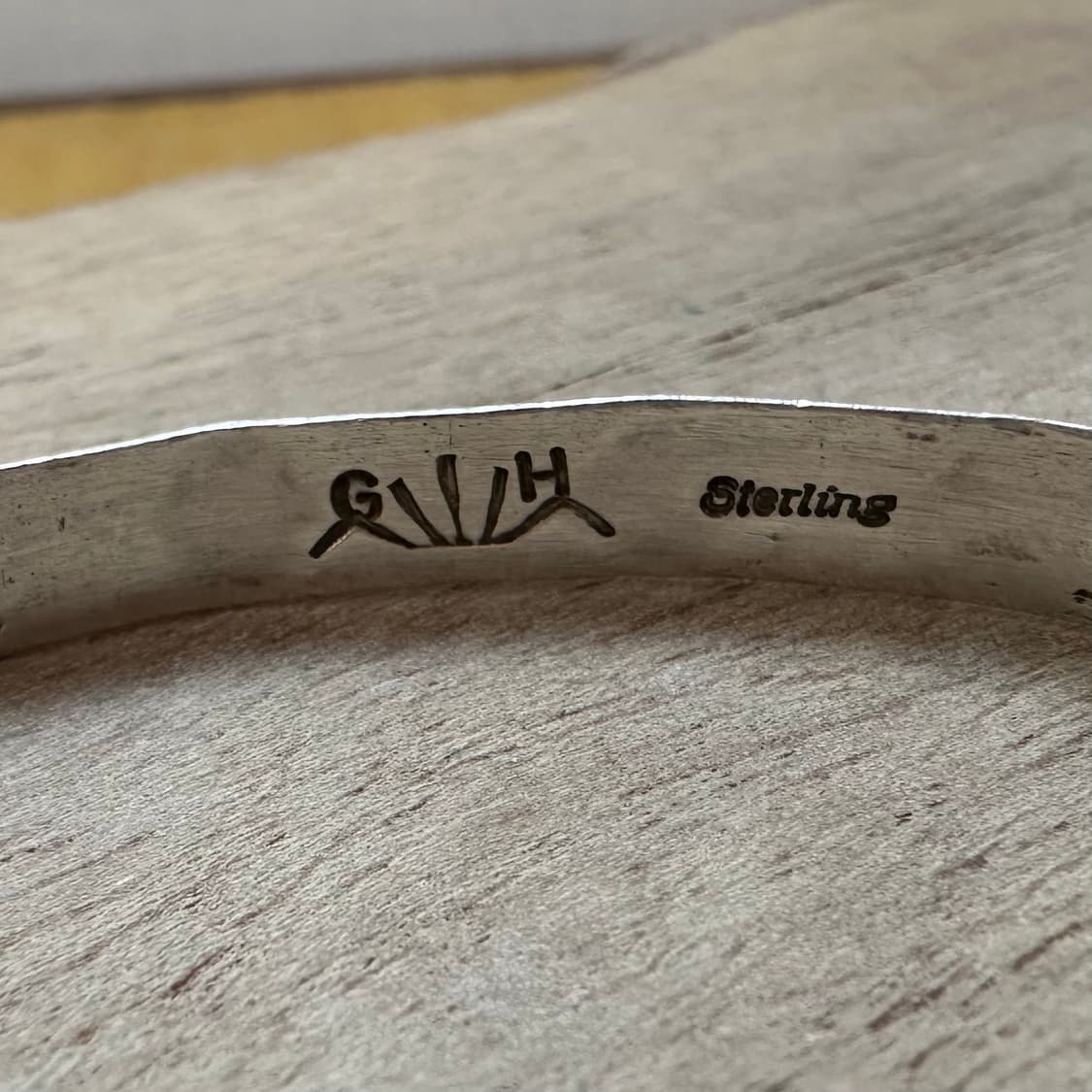 네이티브아메리칸 인디언주얼리 나바호 Guy hoskie 심볼 커프 상품이미지5