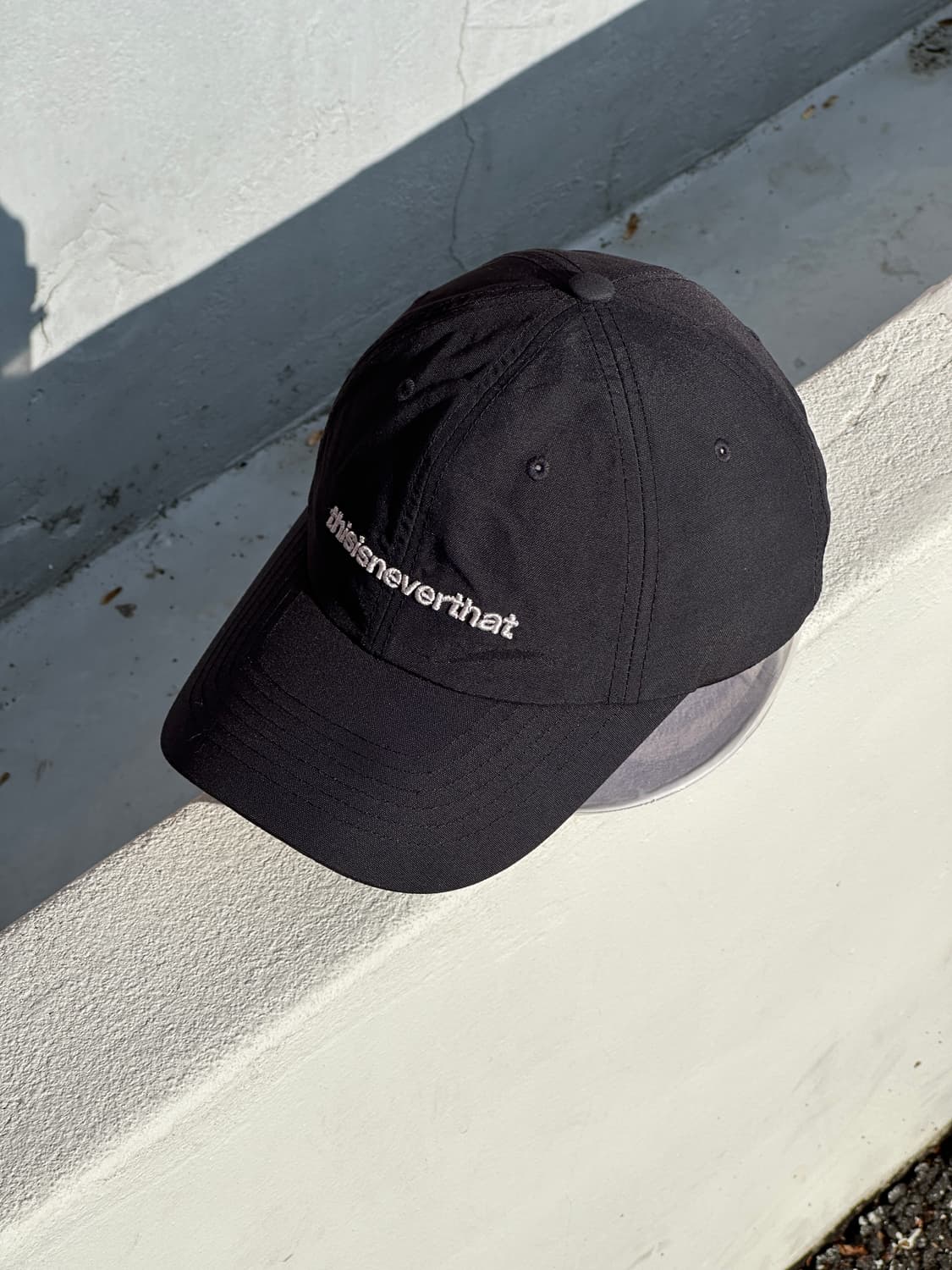 [F] 디스이즈네버댓 로고 블랙 볼캡 모자 상품이미지2