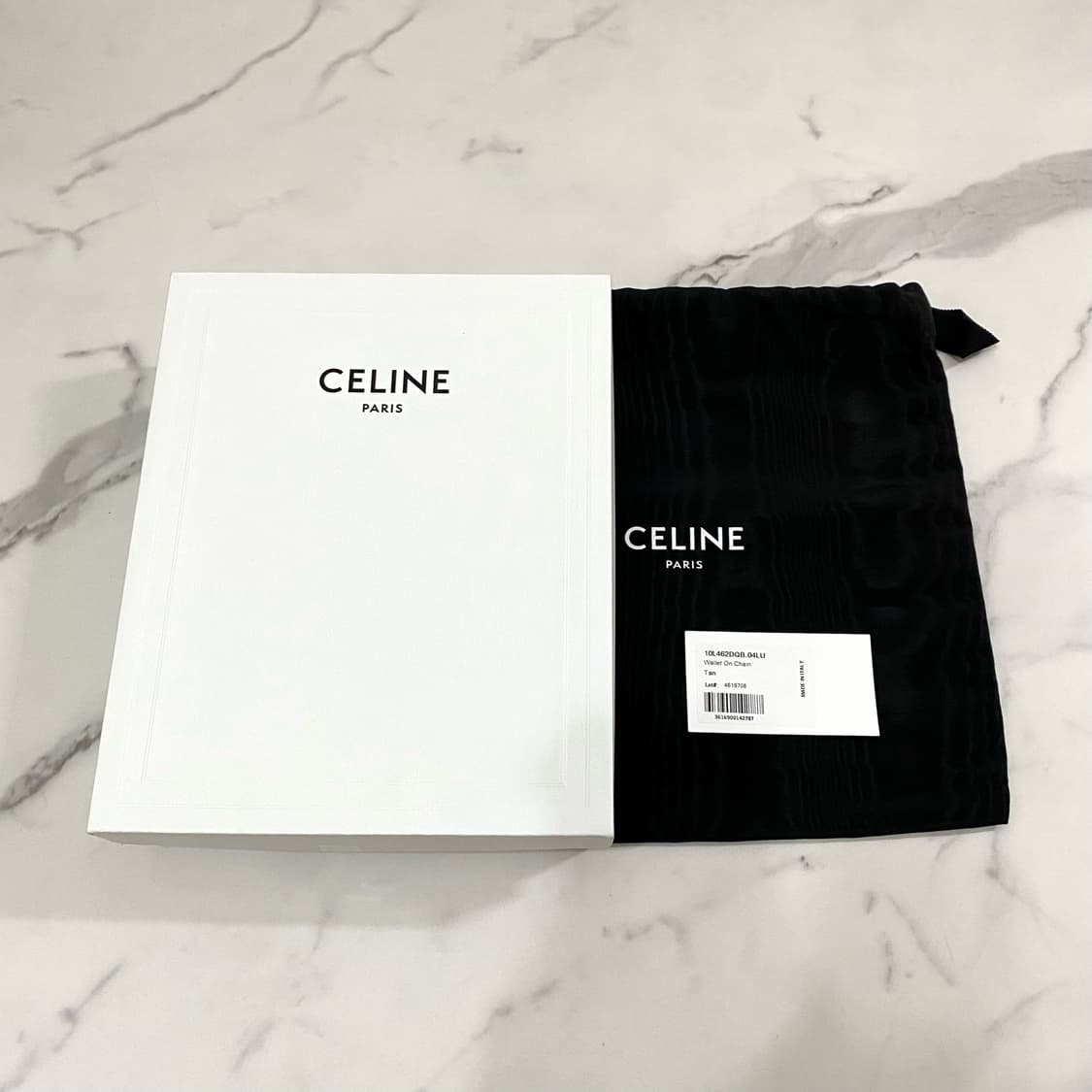 셀린느 월렛 온 체인 마고 트리옹프 캔버스 카프스킨 탄 숄더백 크로스백 상품이미지10