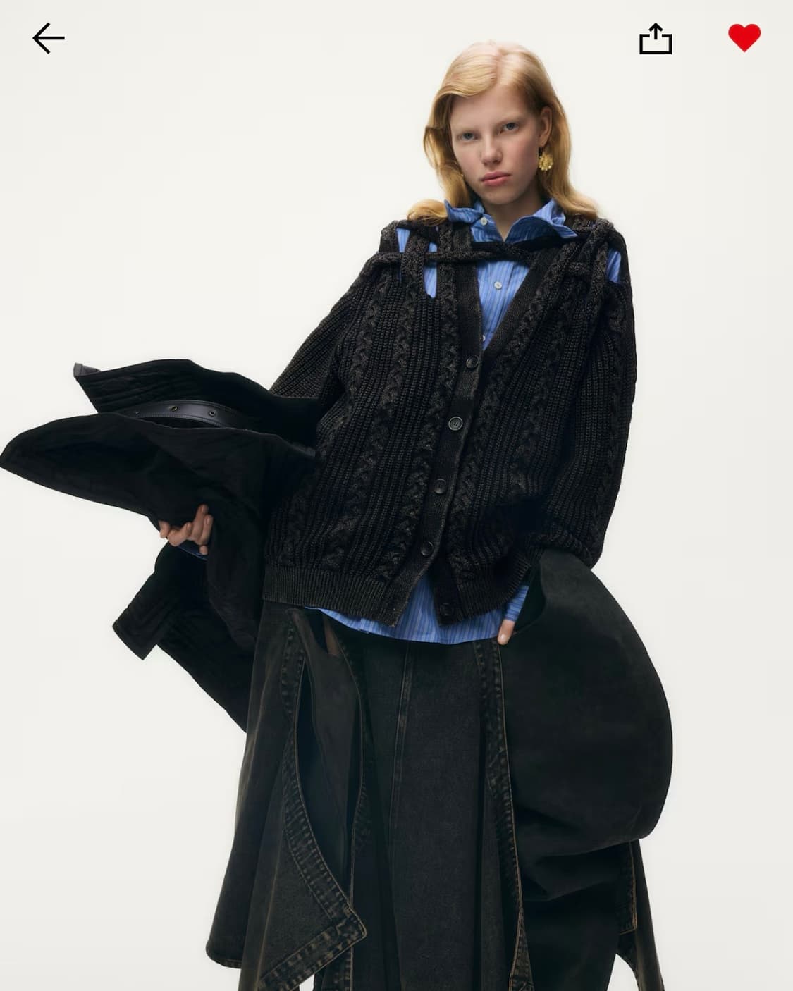 글렌마틴스 케이블 니트 가디건 상품이미지1