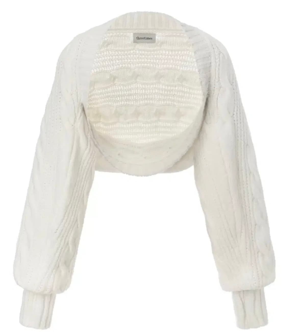 쓰리타임즈 버니 볼레로 새상품 (화이트) 상품이미지2