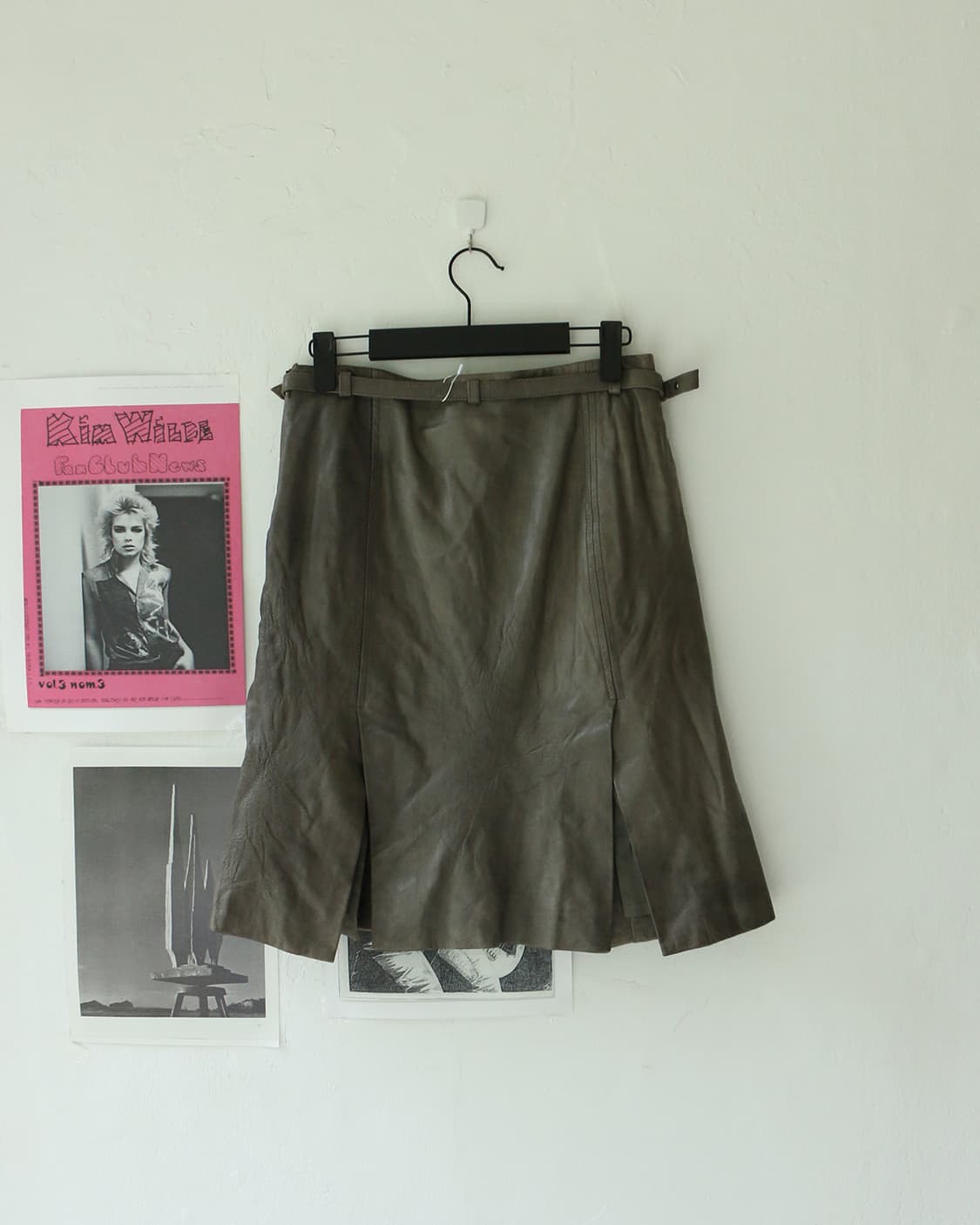 막스마라 벨트 루프 레더 미디 스커트 상품이미지6