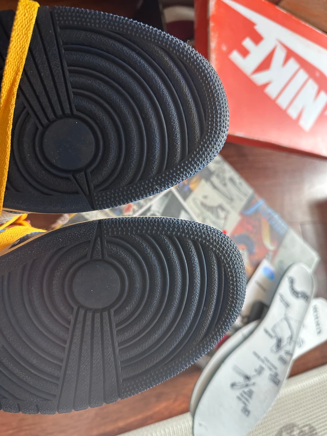 (280size) 나이키 에어 조던 1 레트로 하이 유니온 블루토 상품이미지5