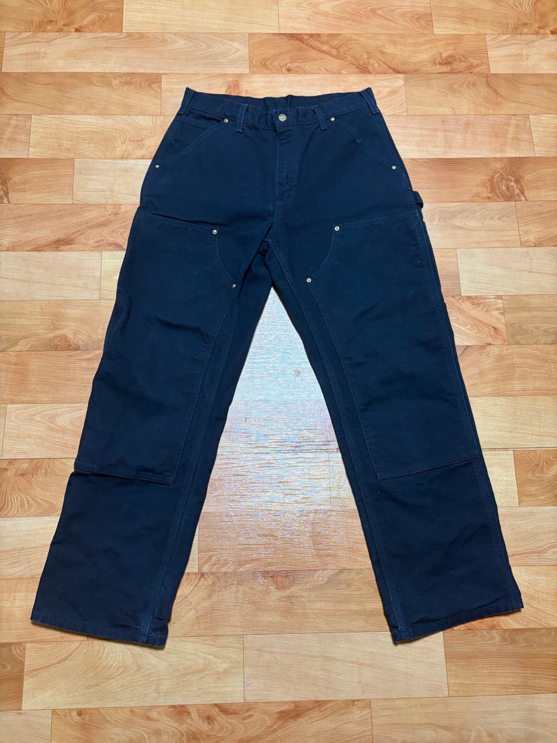 올드 미제 칼하트 블랙 더블니 팬츠 상품이미지1