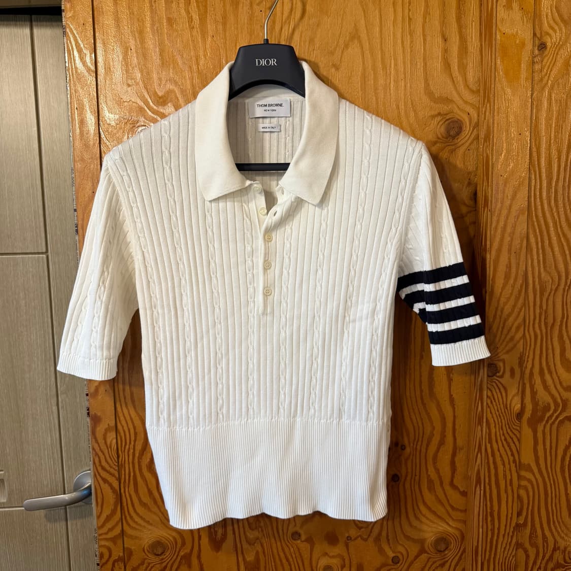 톰브라운 23 S/S 4바 니트 반팔 폴로셔츠 상품이미지1