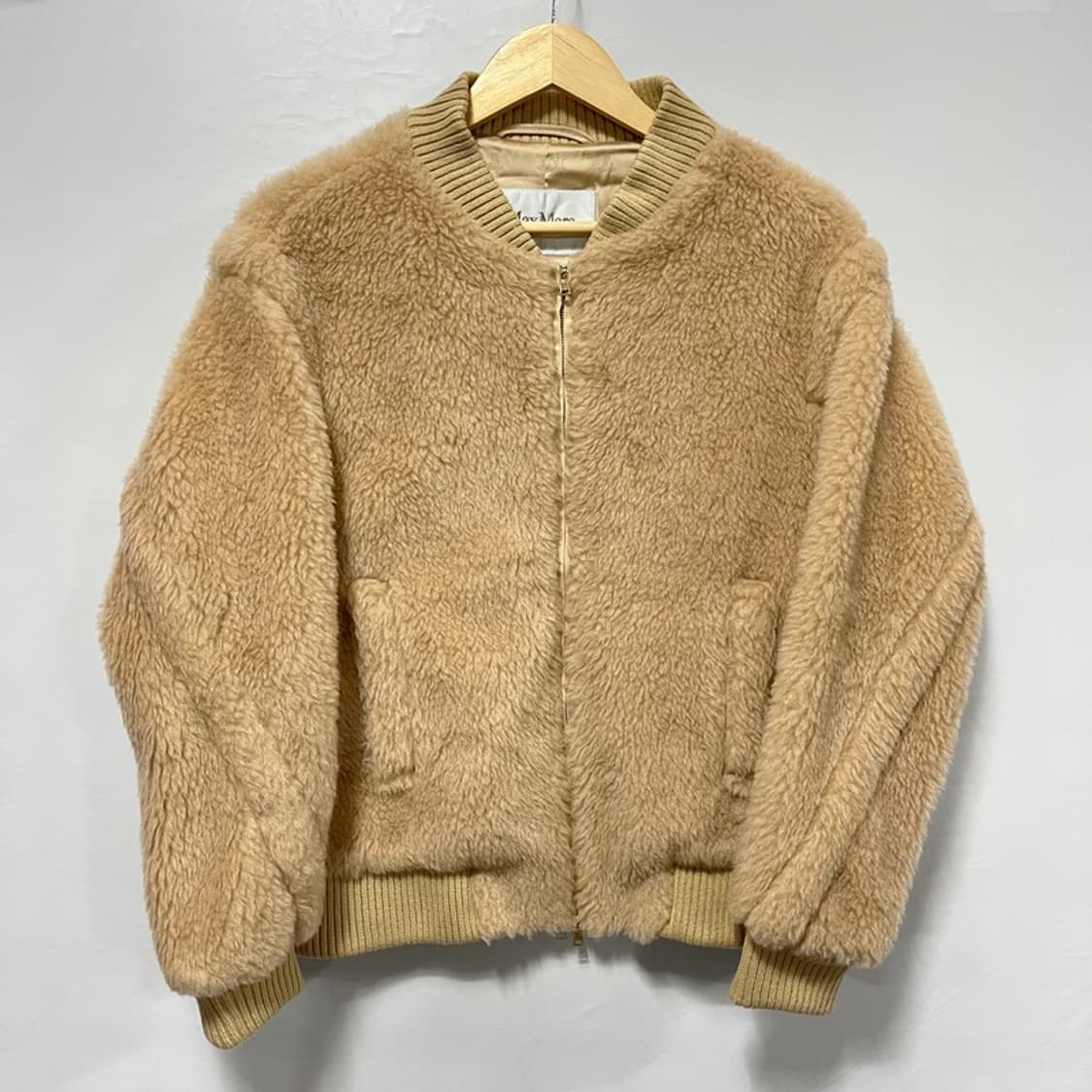 막스마라 아르셀라 테디 봄버 재킷 한가인 픽 160/84A 상품이미지1