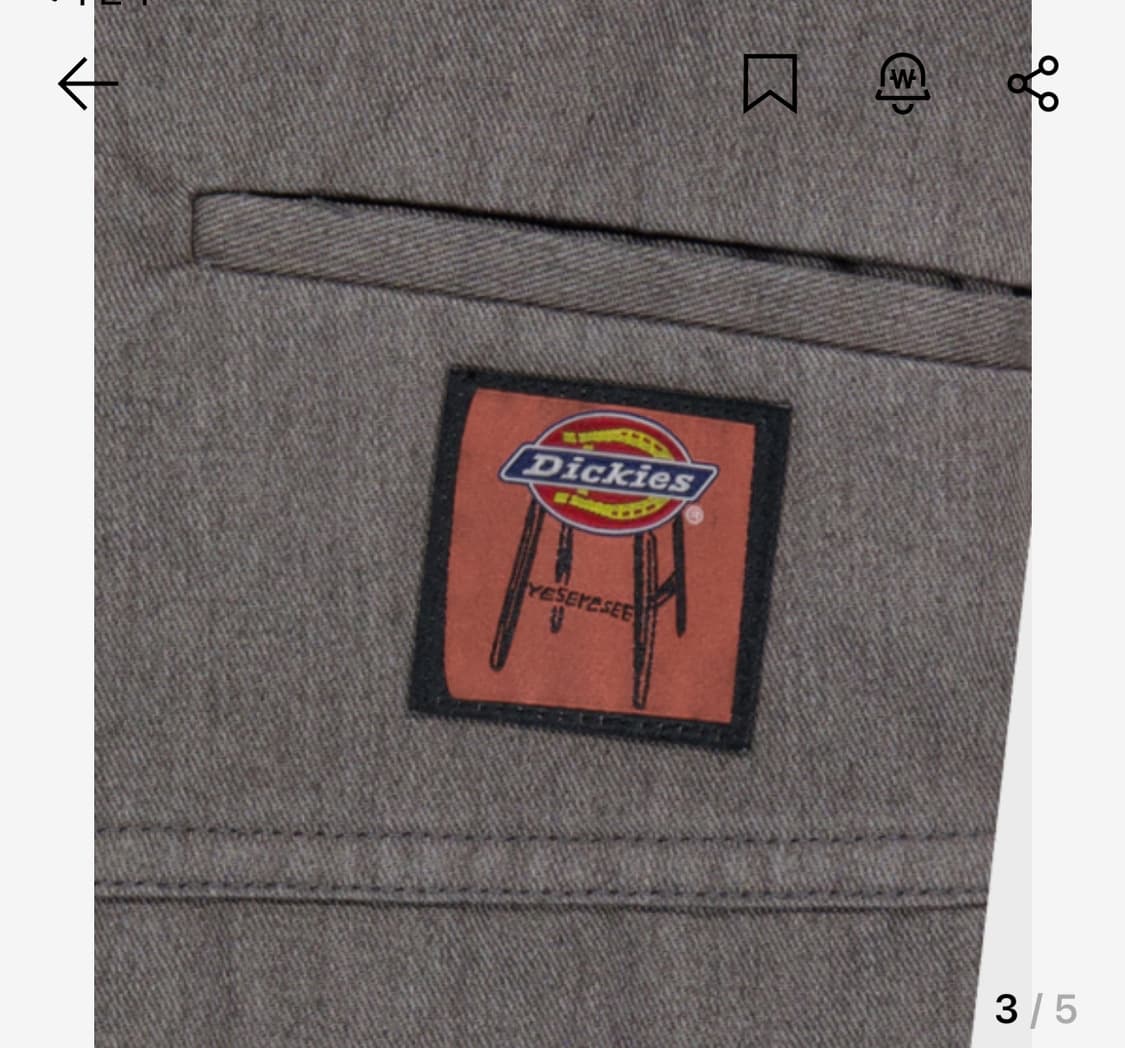 예스아이씨 디키즈 루즈핏 워크 팬츠 차콜 상품이미지2