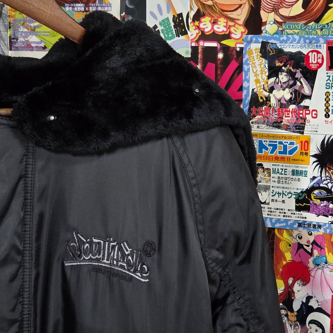 사우스 폴 올드스쿨 힙합 오버핏 항공 패딩 상품이미지3