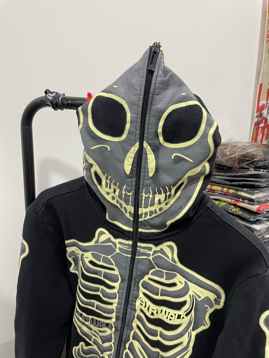 (빈티지)Airwalk 에어워크 야광 bone skeleton 풀 집업 상품이미지8