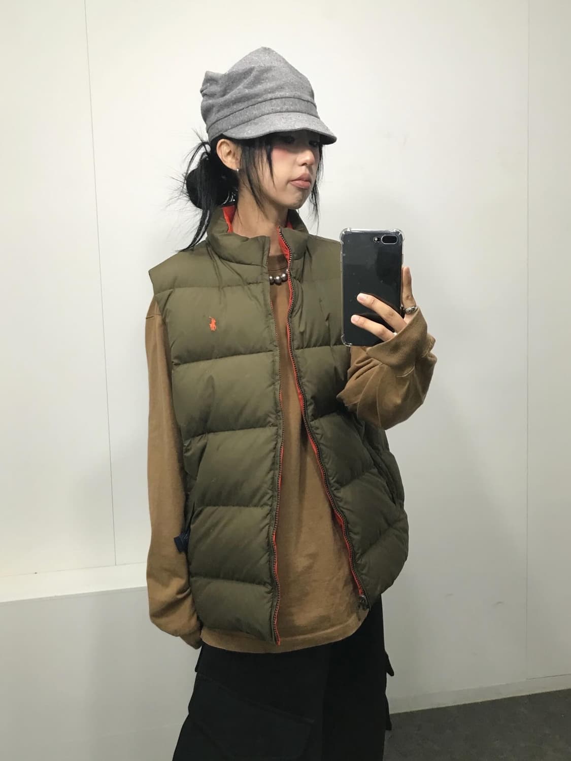 Polo Reversible Khaki/Orange Vest 상품이미지7