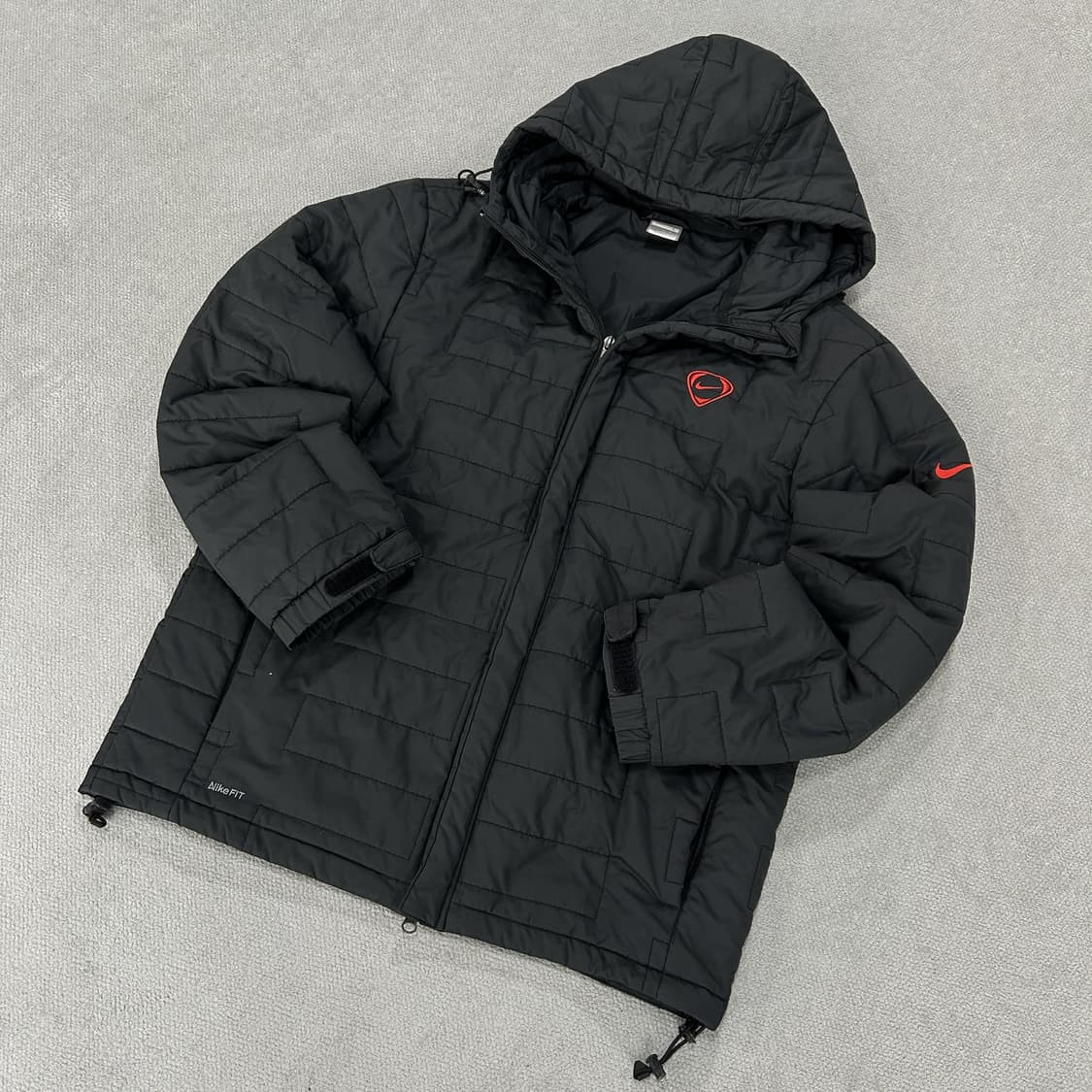 나이키 블랙 NikeFIT 패딩 후드 자켓 L 상품이미지1
