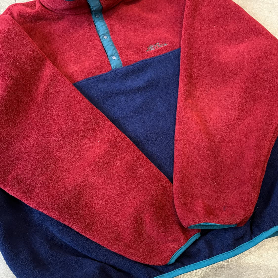 90s L.L.bean 90년대 생산 엘엘빈 투톤 신칠라 스냅티 상품이미지9