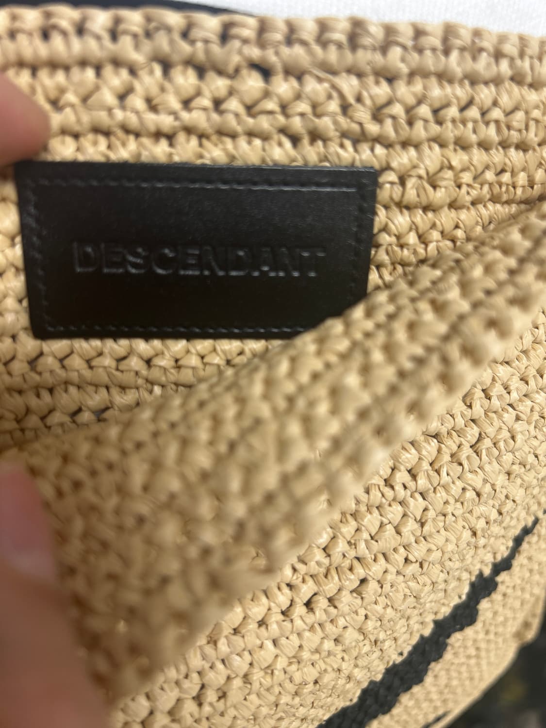 DESCENDANT Raffia Mesh Shoulder Bag 베이지 상품이미지5