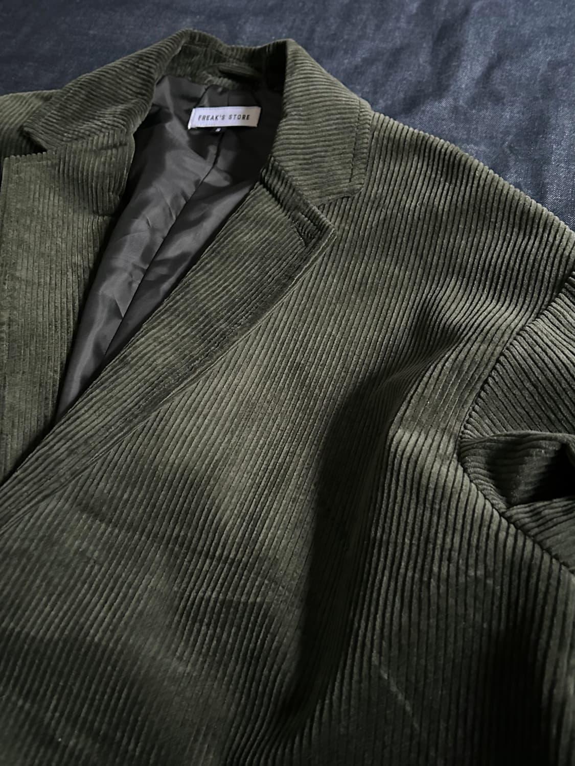 Freak's store 19AW 딥그린 코듀로이 블레이저 상품이미지8