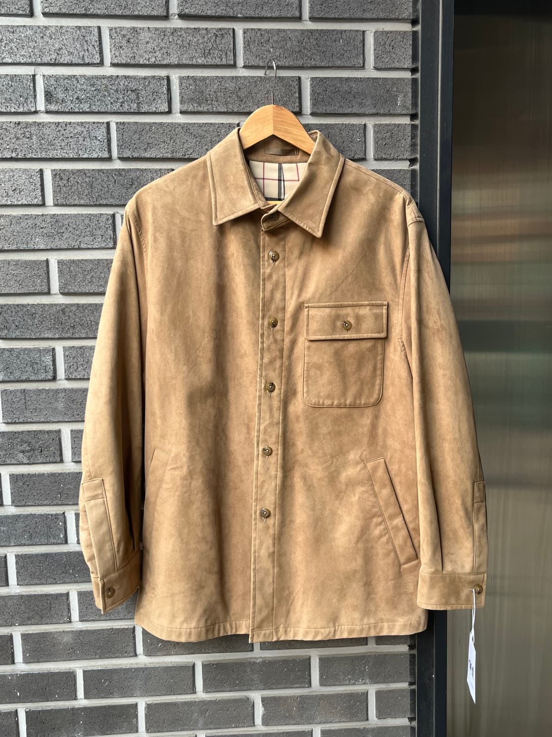 00s BURBERRY 버버리 스웨이드 자켓 브라운 상품이미지1