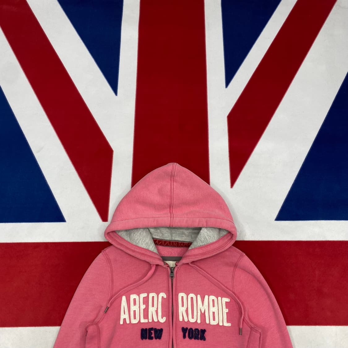 아베크롬비 핑크 후드집업 여성M  상품이미지2
