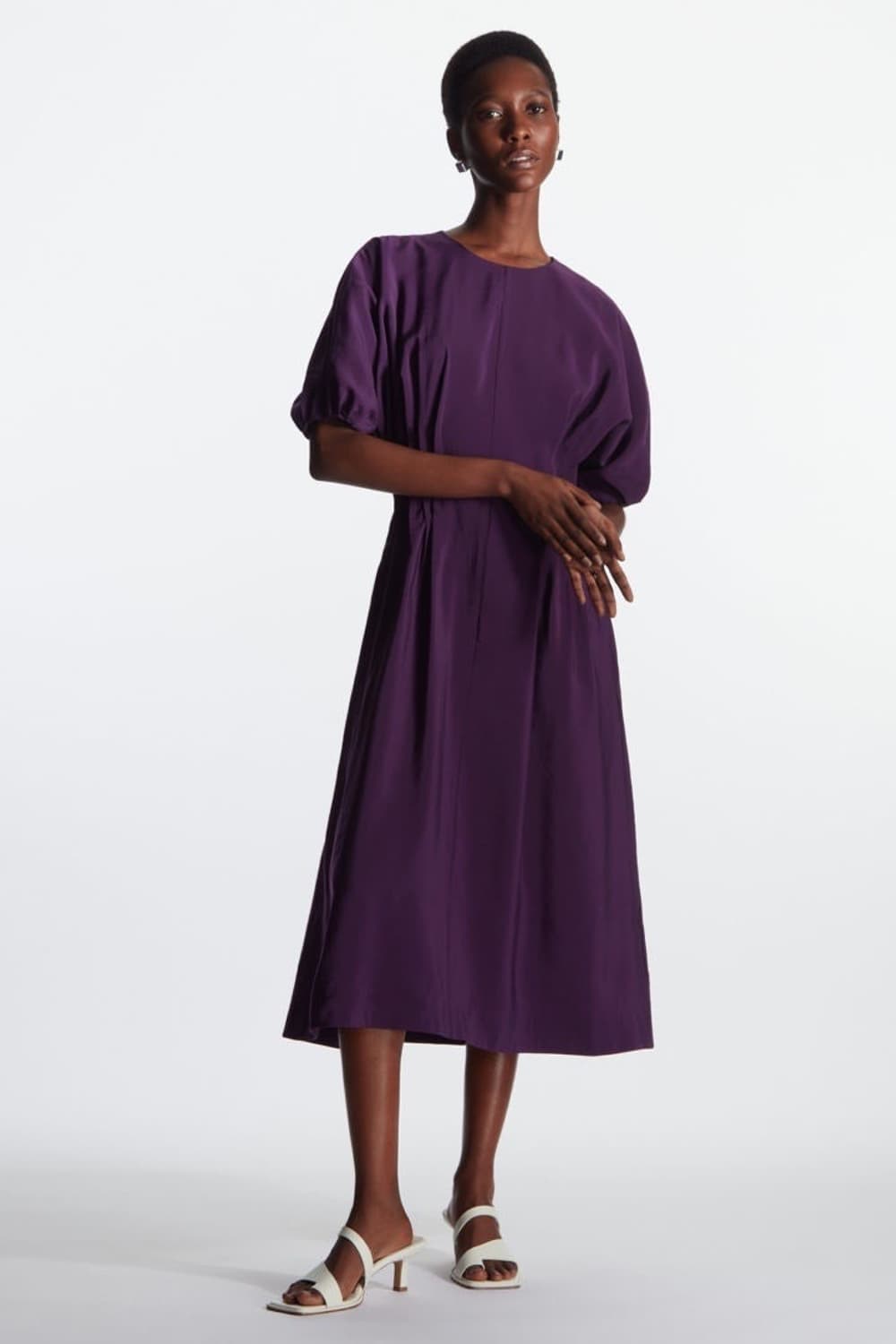 [COS 코스] 여성 퍼프 롱원피스 상품이미지1