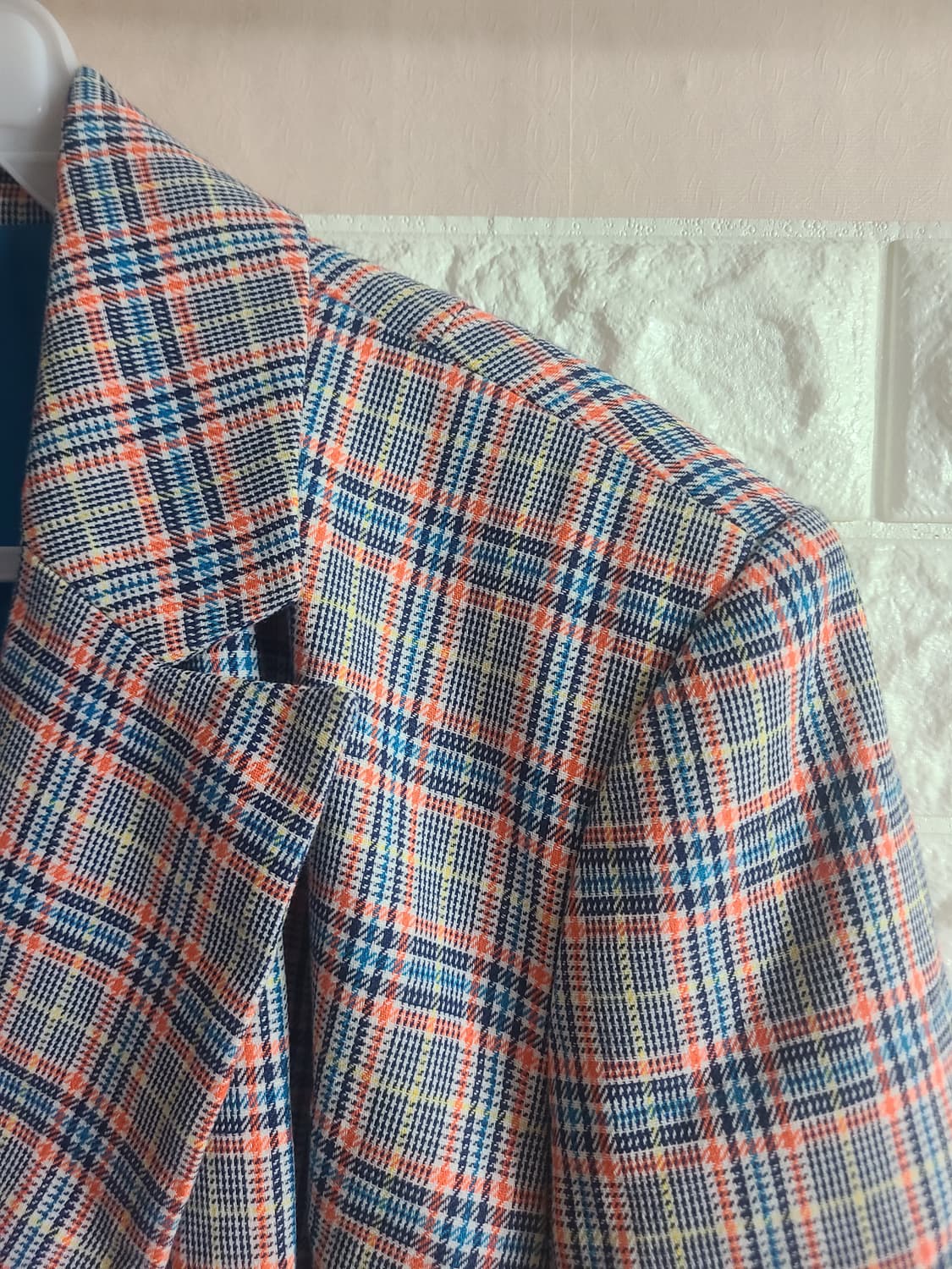 MMOW 체크 자켓 오렌지 포인트 상품이미지2