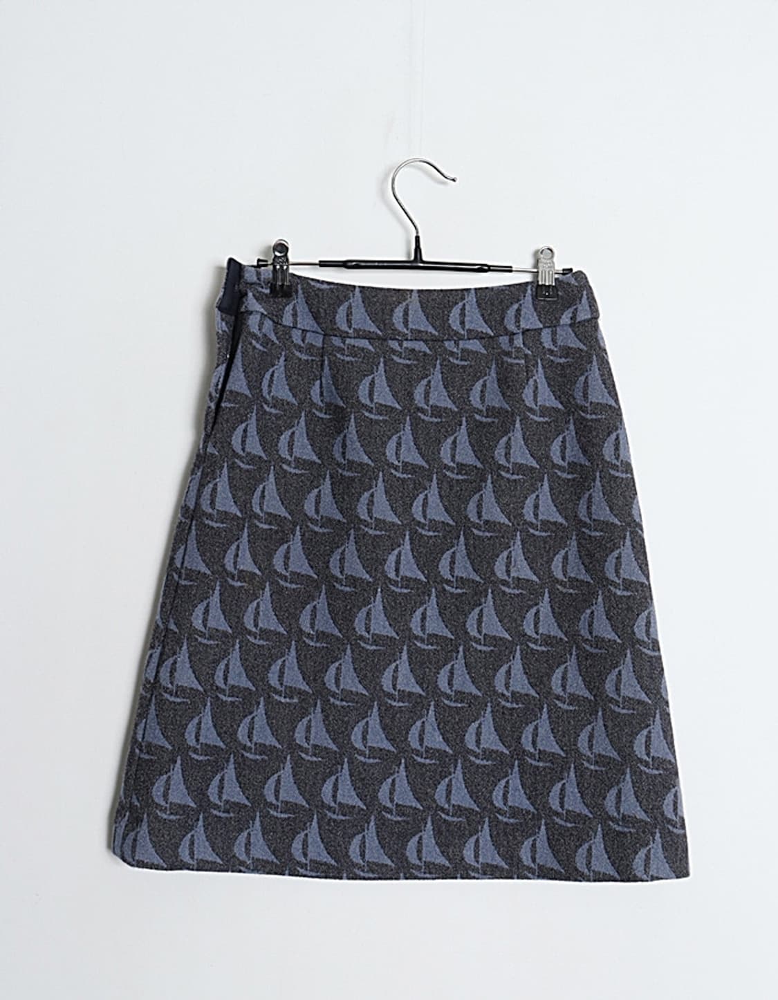 LA MARINE FRANCAISE Pattern Wool Skirt 상품이미지4