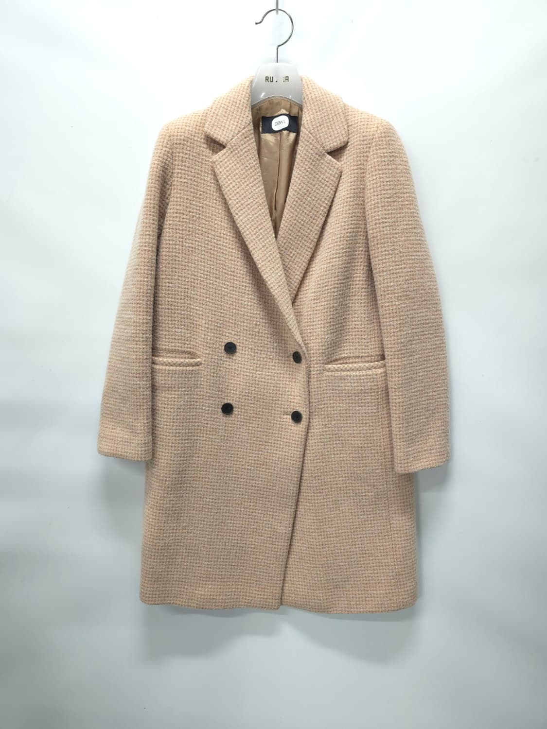 듀엘(DEWL) 트위드 모직 더블코트 ( 여성 55~55반 ) 상품이미지1