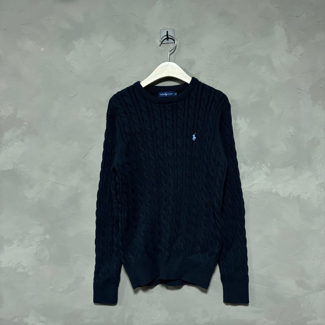 폴로 랄프로렌 꽈배기 니트 네이비 블루 상품이미지1